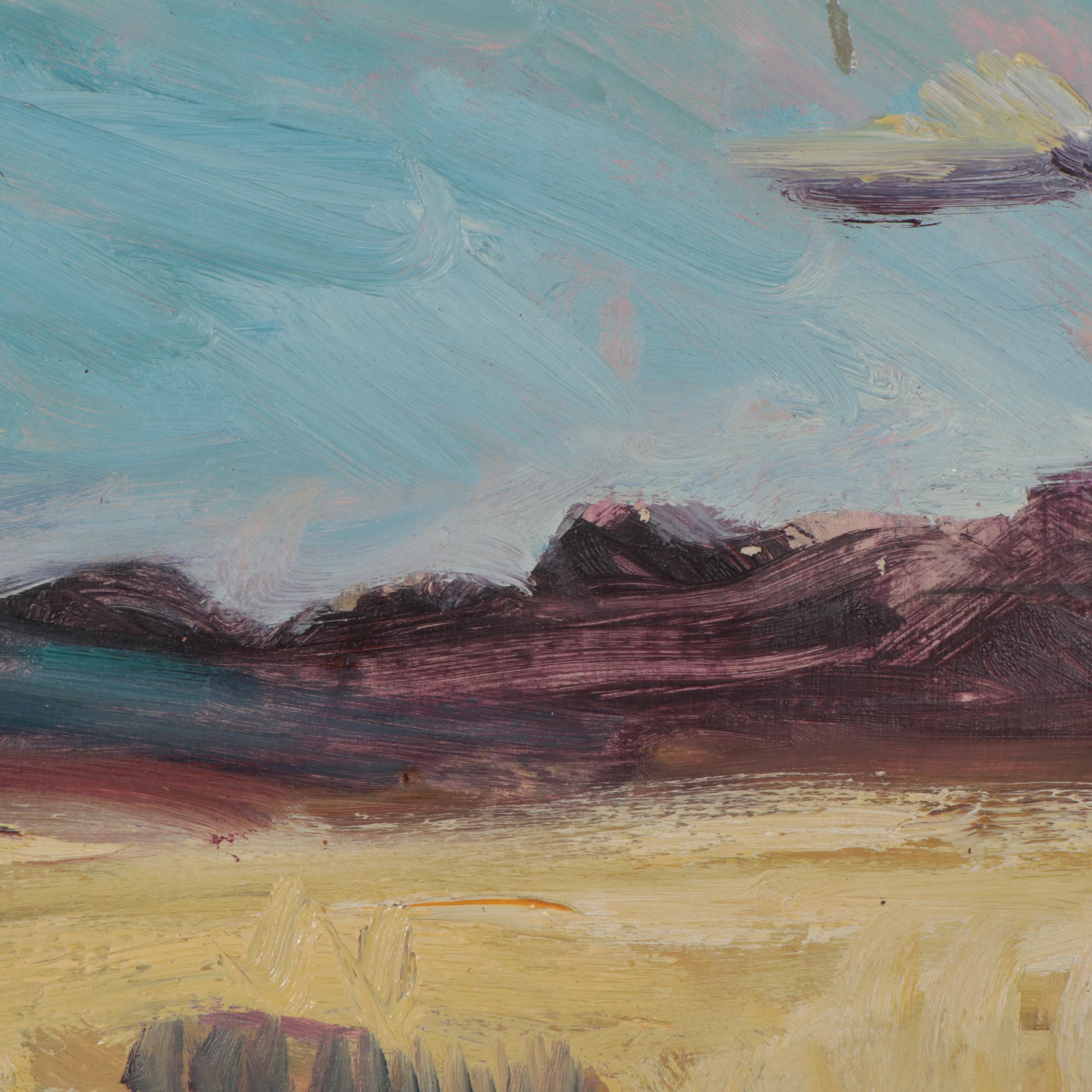 Richard Snyder Landscape Oil Painting, Circa 2000