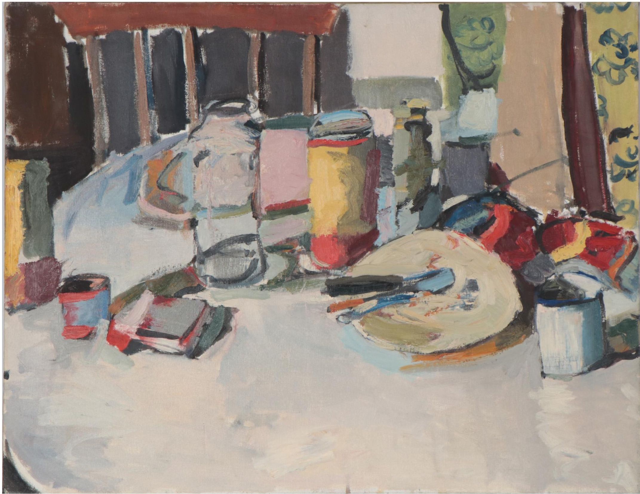 Richard Snyder Sill Life Oil Painting, Circa 2000