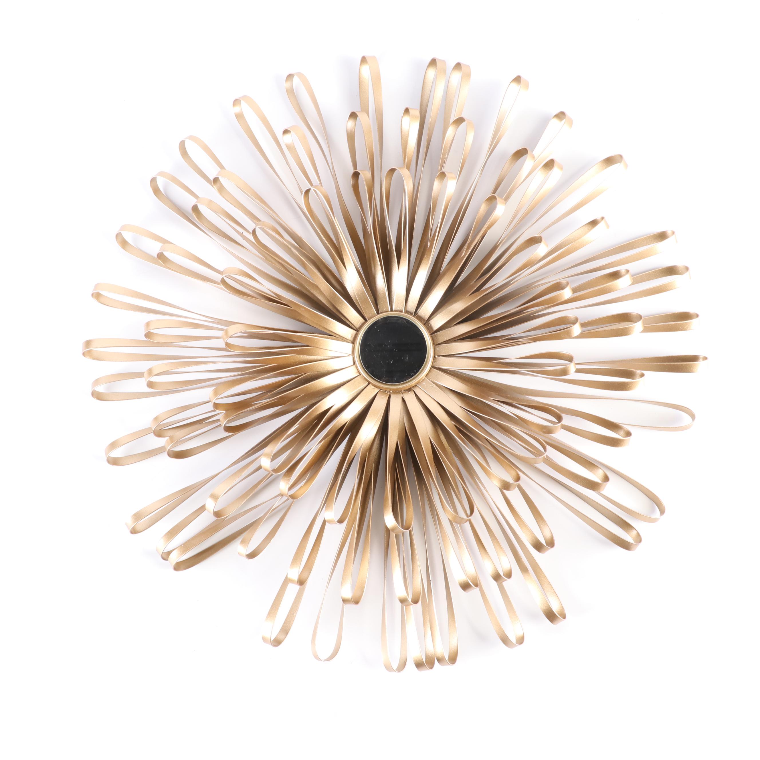 Mexican Folk Art Masks with Sunburst Mirrors and Other Wall Decor