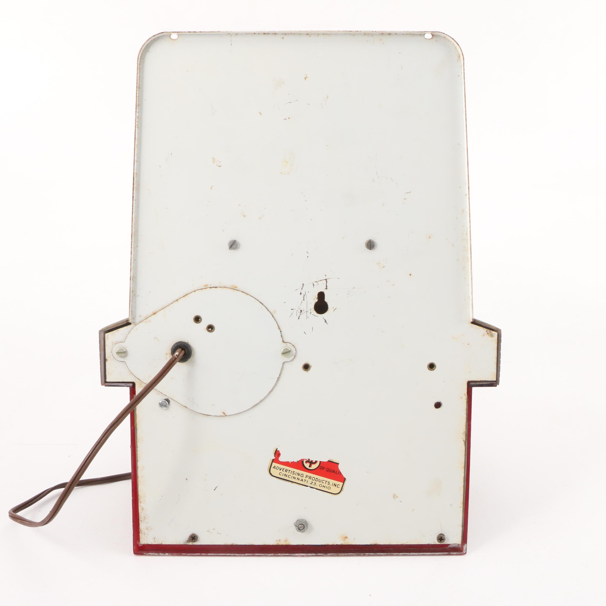 Stroh's "America's Only Fire-Brewed Beer" Illuminated Light, Circa 1950s