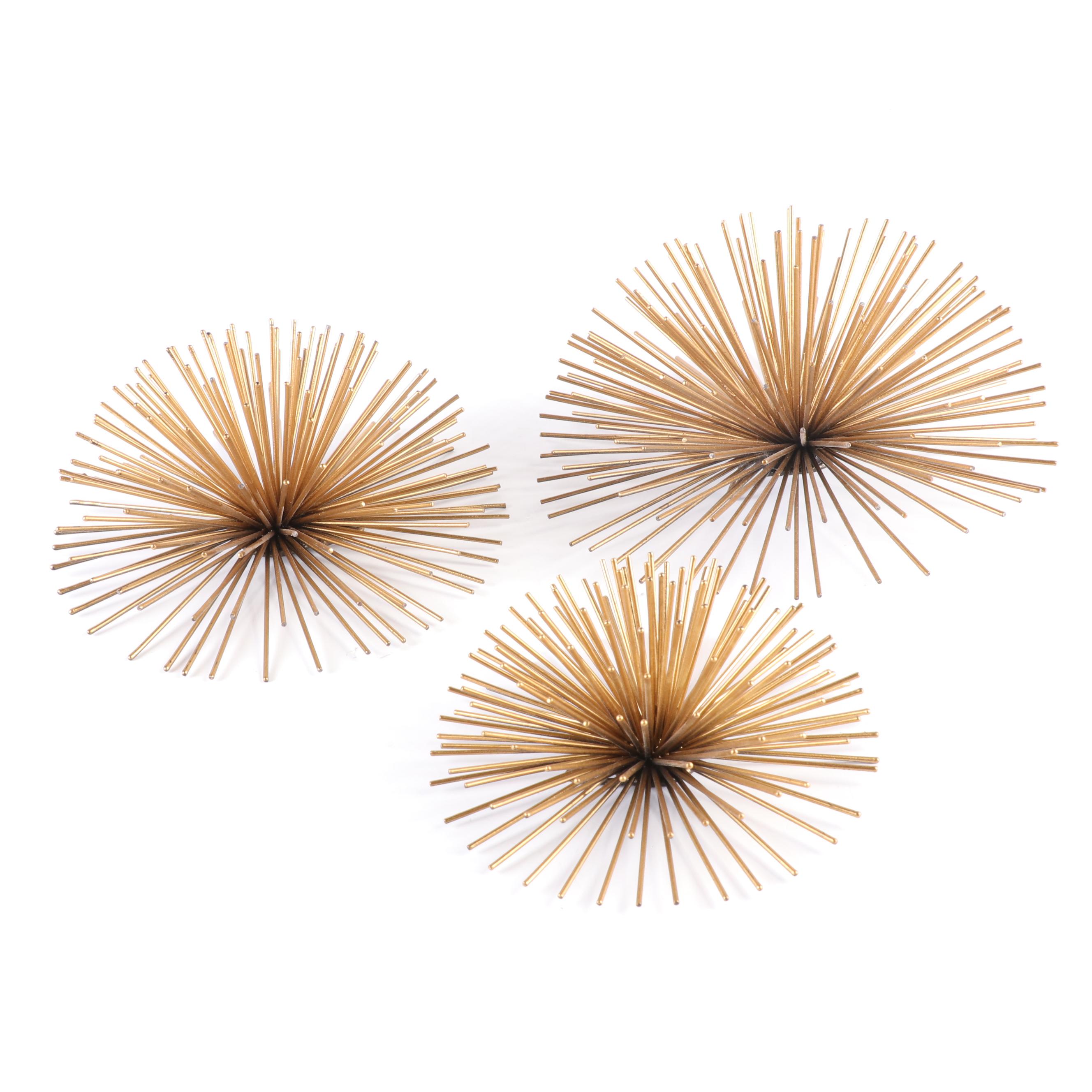 Mexican Folk Art Masks with Sunburst Mirrors and Other Wall Decor