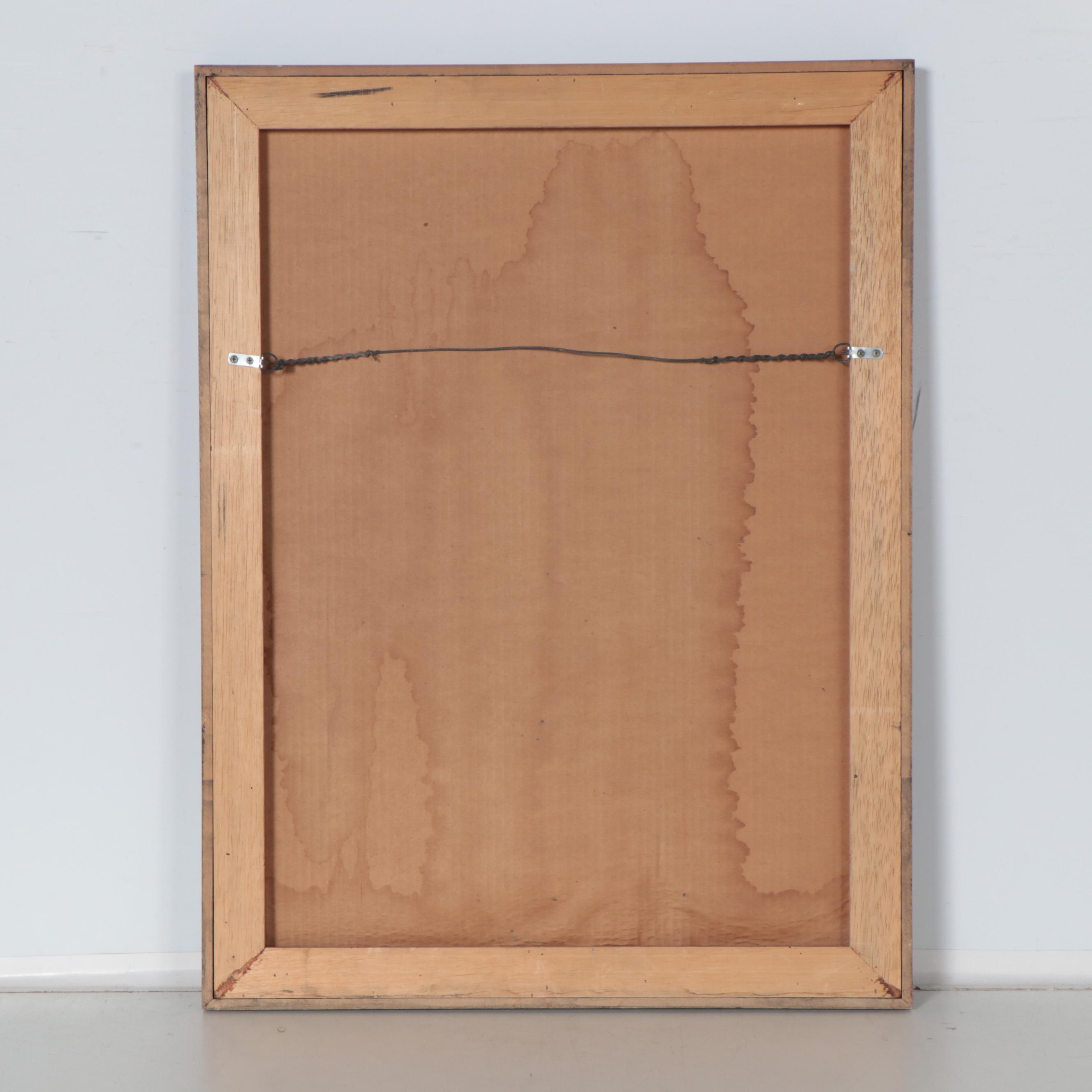 Richard Snyder Charcoal Drawing of Abstract Figure, 1984