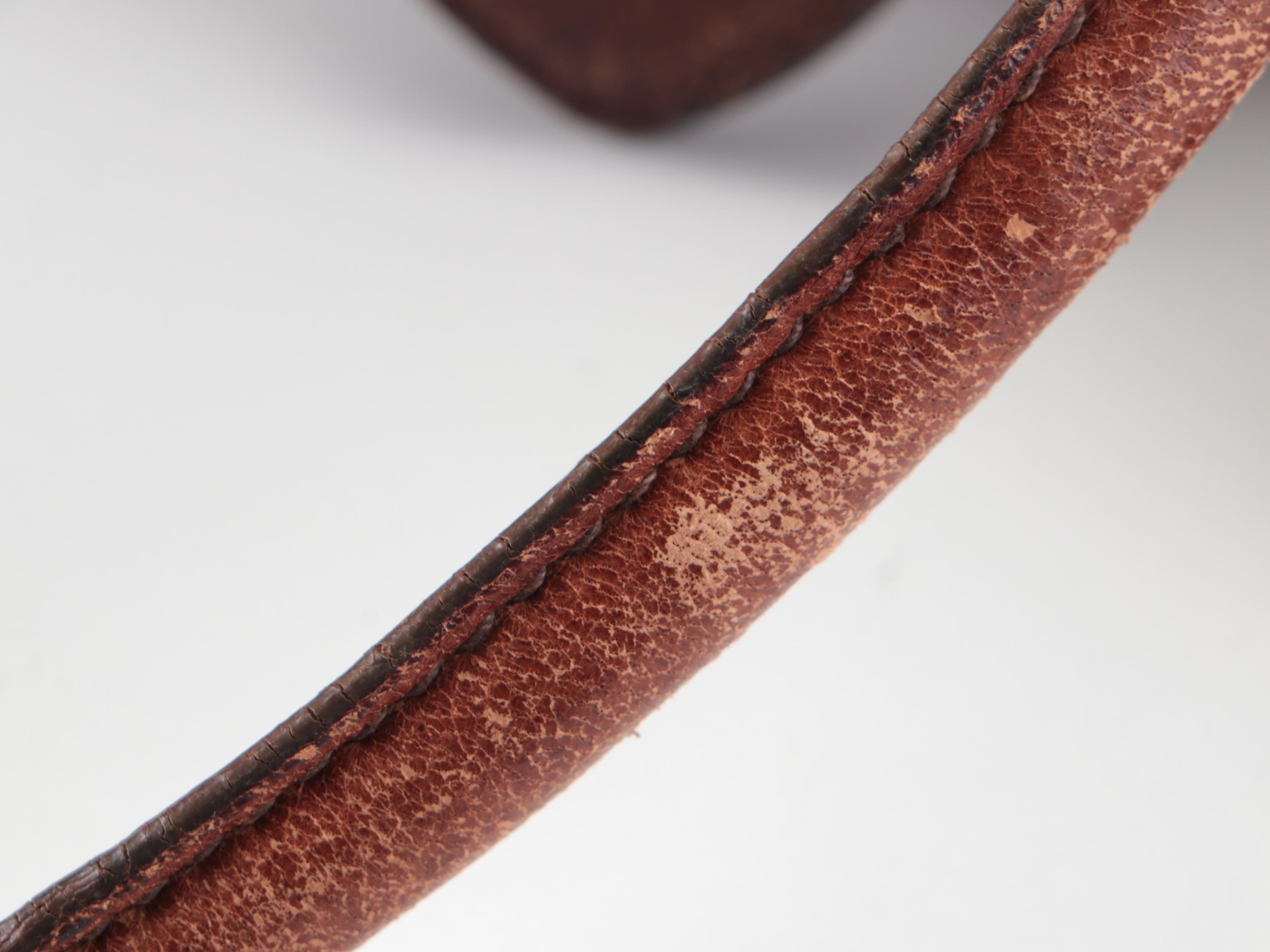 Prada Medium Animalier Satchel in Dark Brown Deerskin Leather