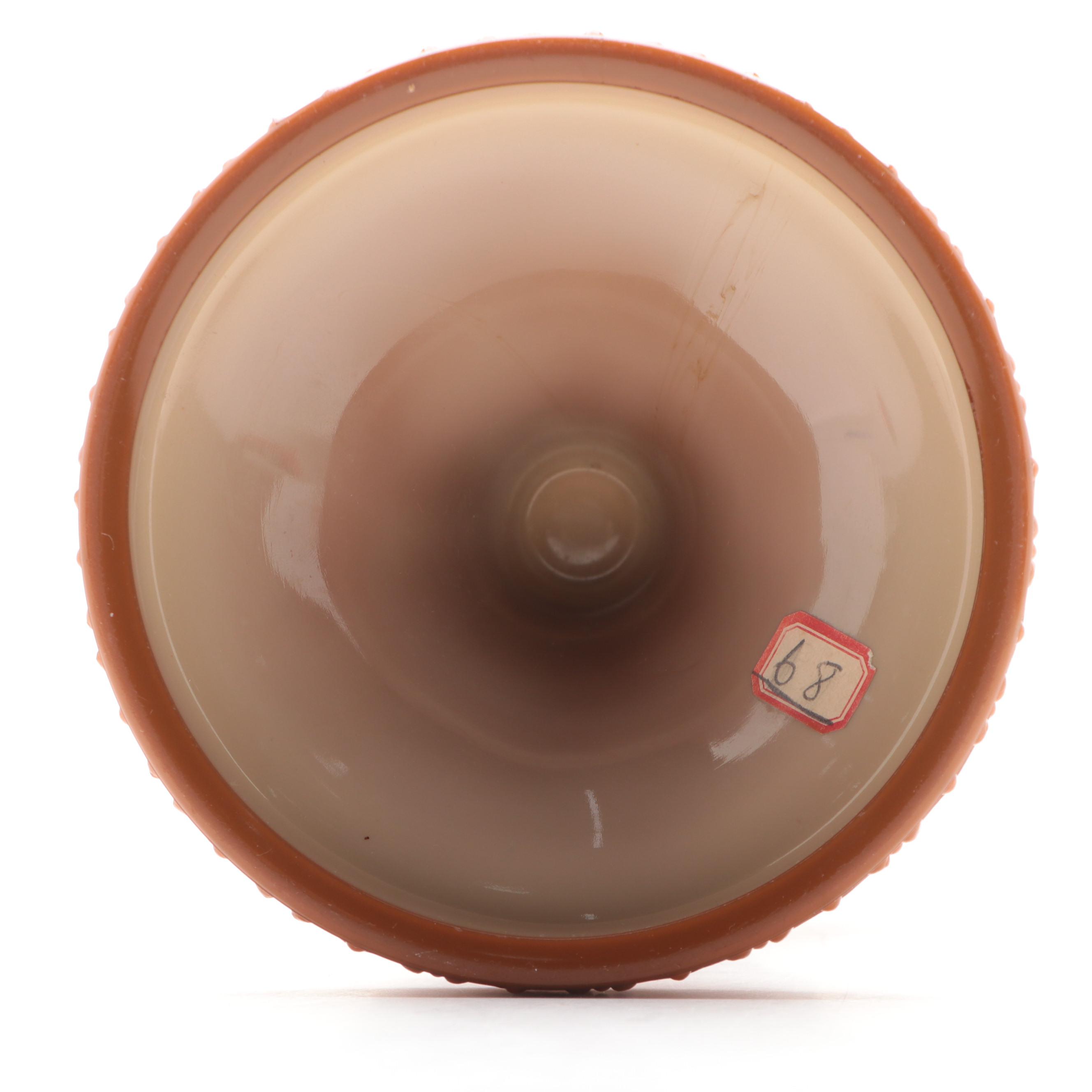 McKee "Sultan Wild Rose" Chocolate Slag Glass Oil Lamp, Late 19th/ Early 20th C.