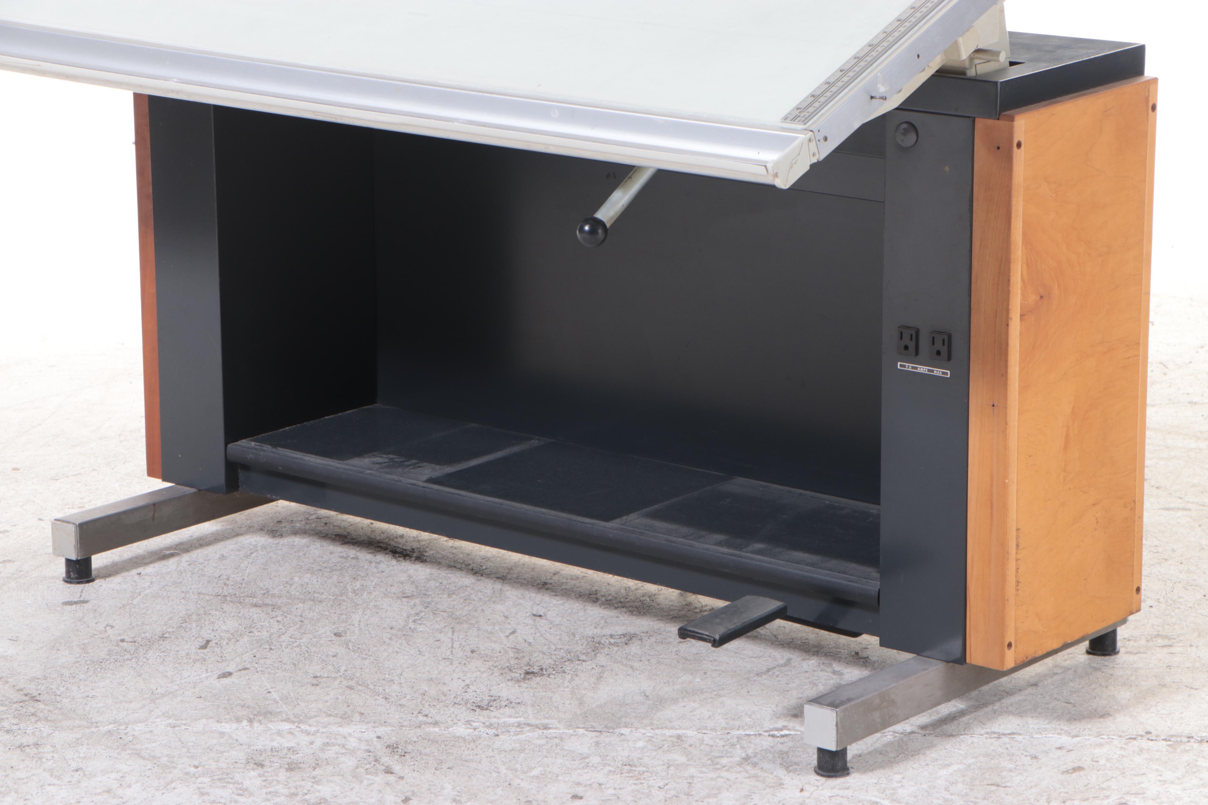 Hamilton "Stratasteel" Electric Drafting Table, Mid to Late 20th Century