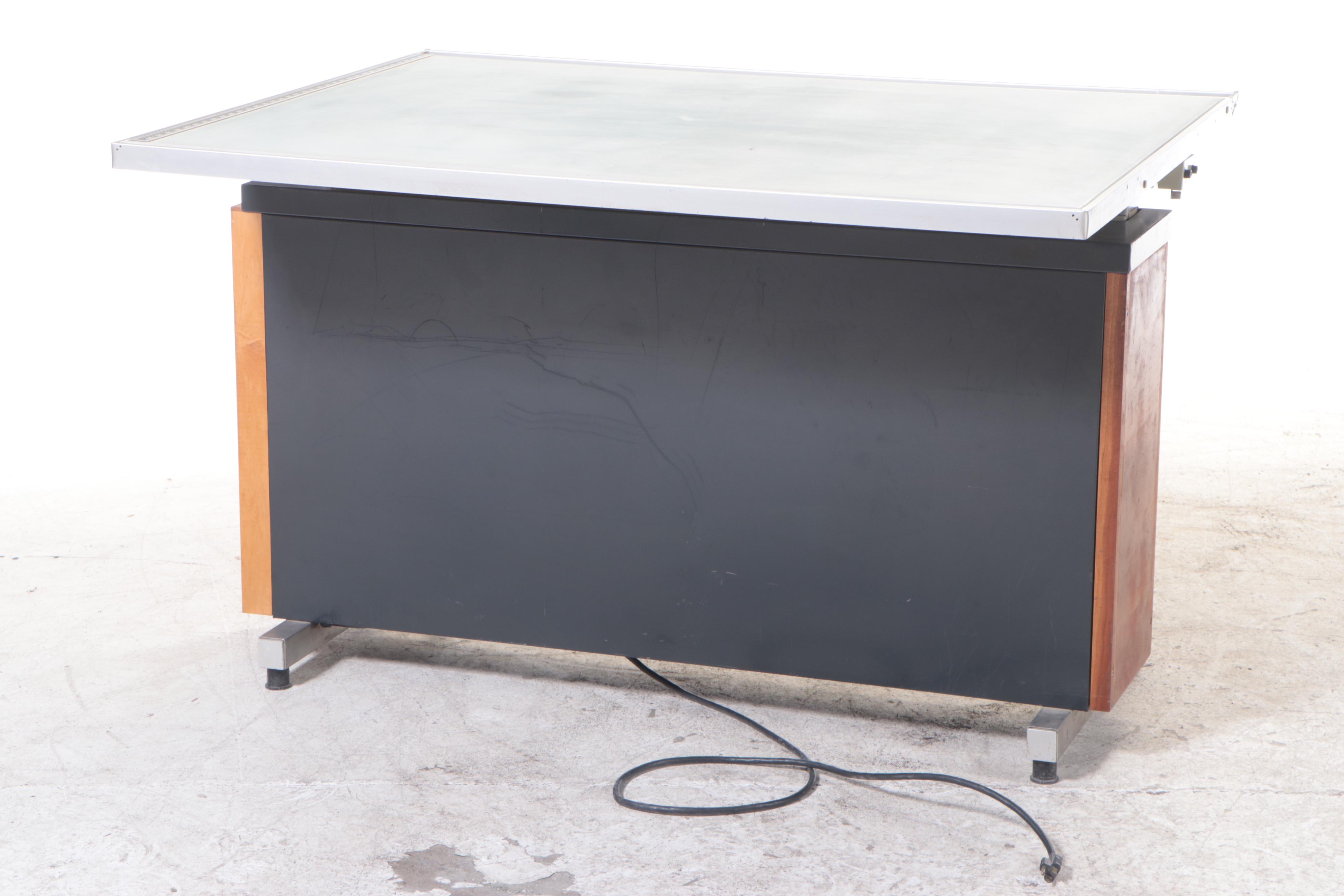 Hamilton "Stratasteel" Electric Drafting Table, Mid to Late 20th Century