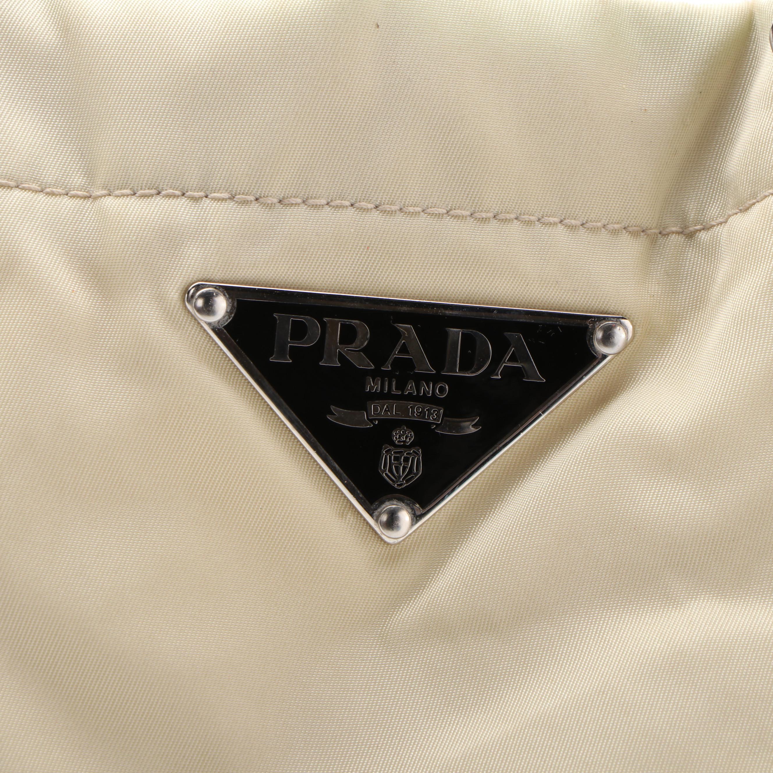 Prada Nylon and Leather Trim Tote
