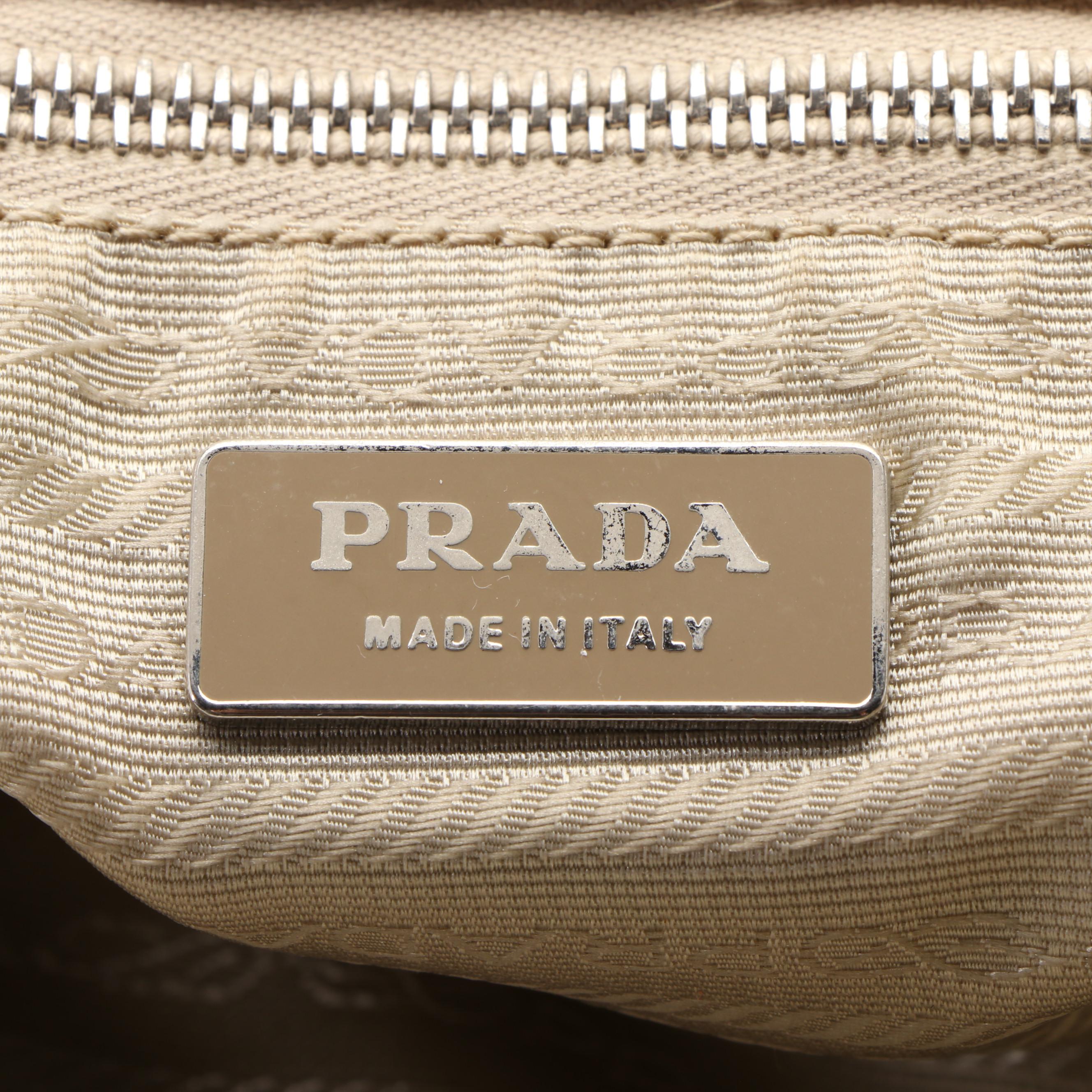 Prada Nylon and Leather Trim Tote