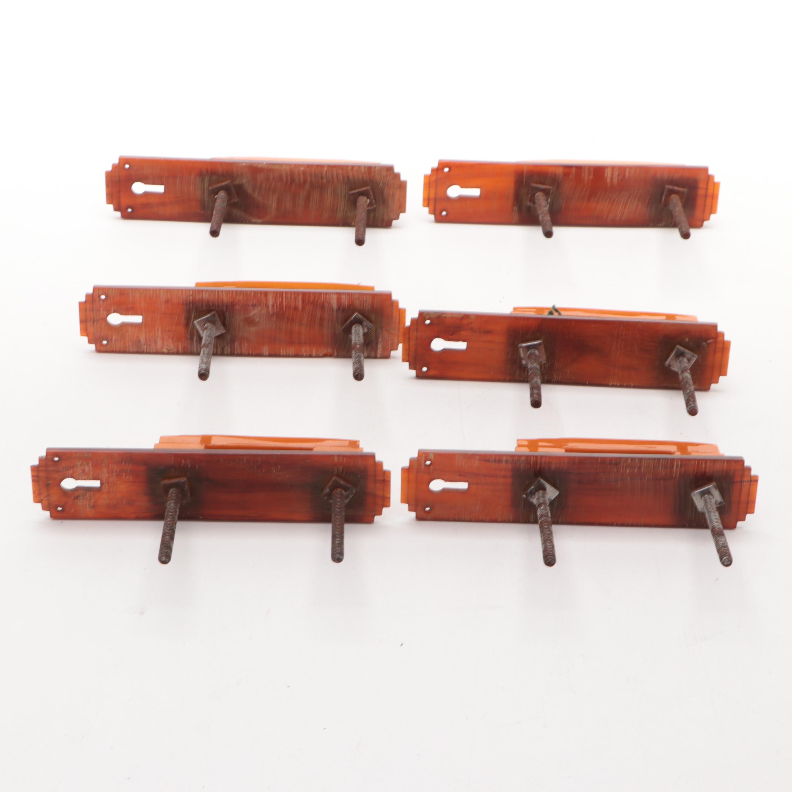 Bakelite Keyhole Back Plate Door Handles