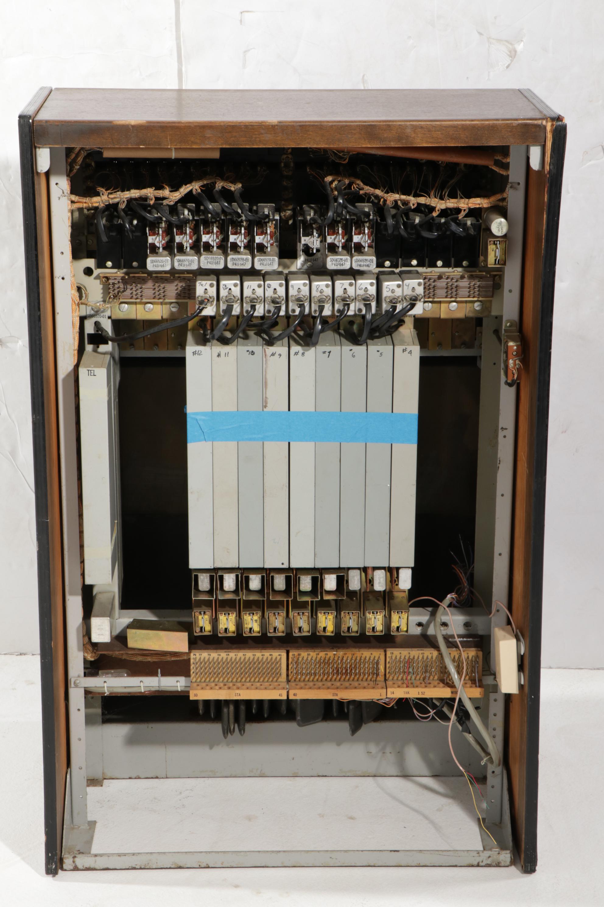 Western Electric Model 555PBX Telephone Switchboard and Chair, Mid-20th Century