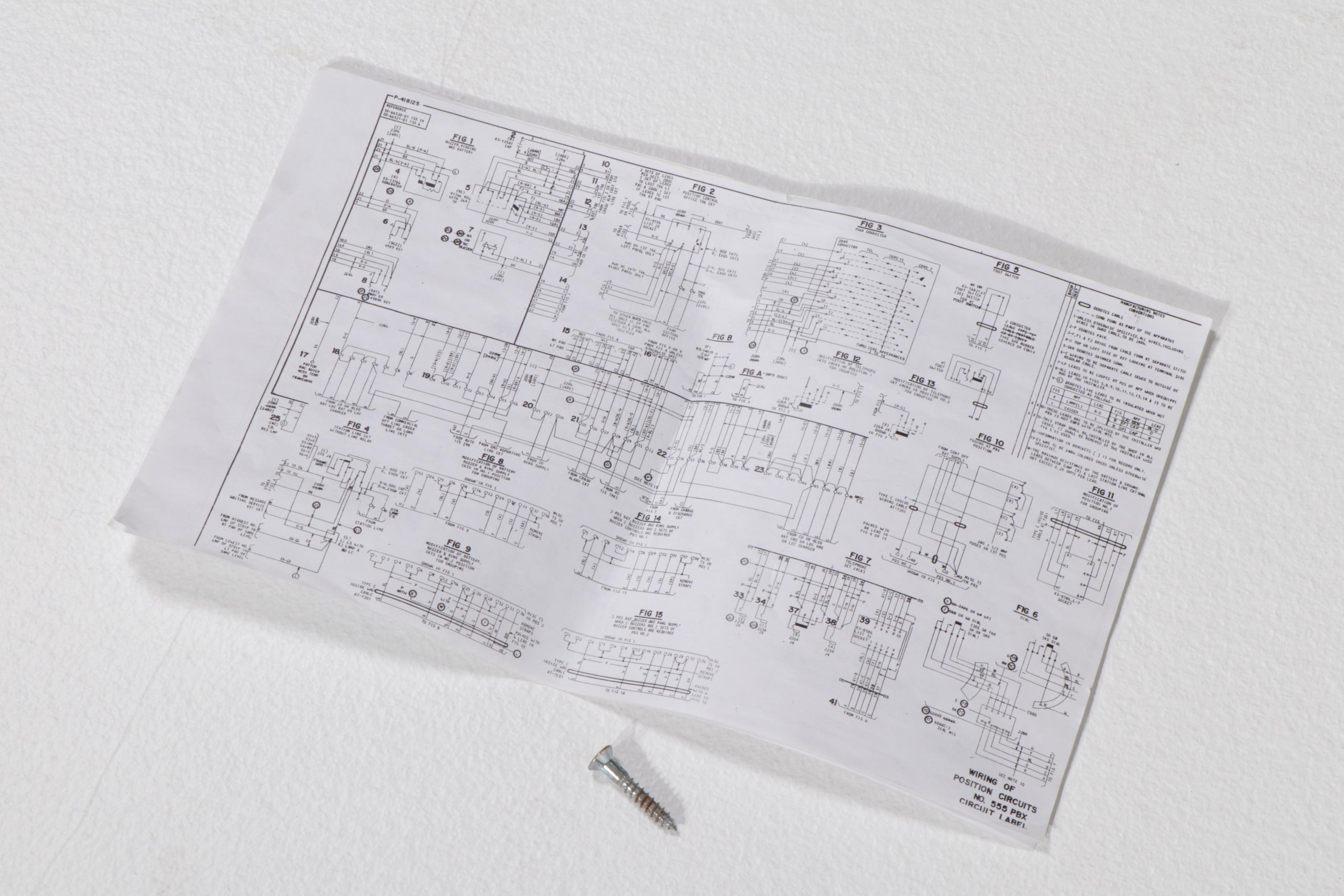 Western Electric Model 555PBX Telephone Switchboard and Chair, Mid-20th Century