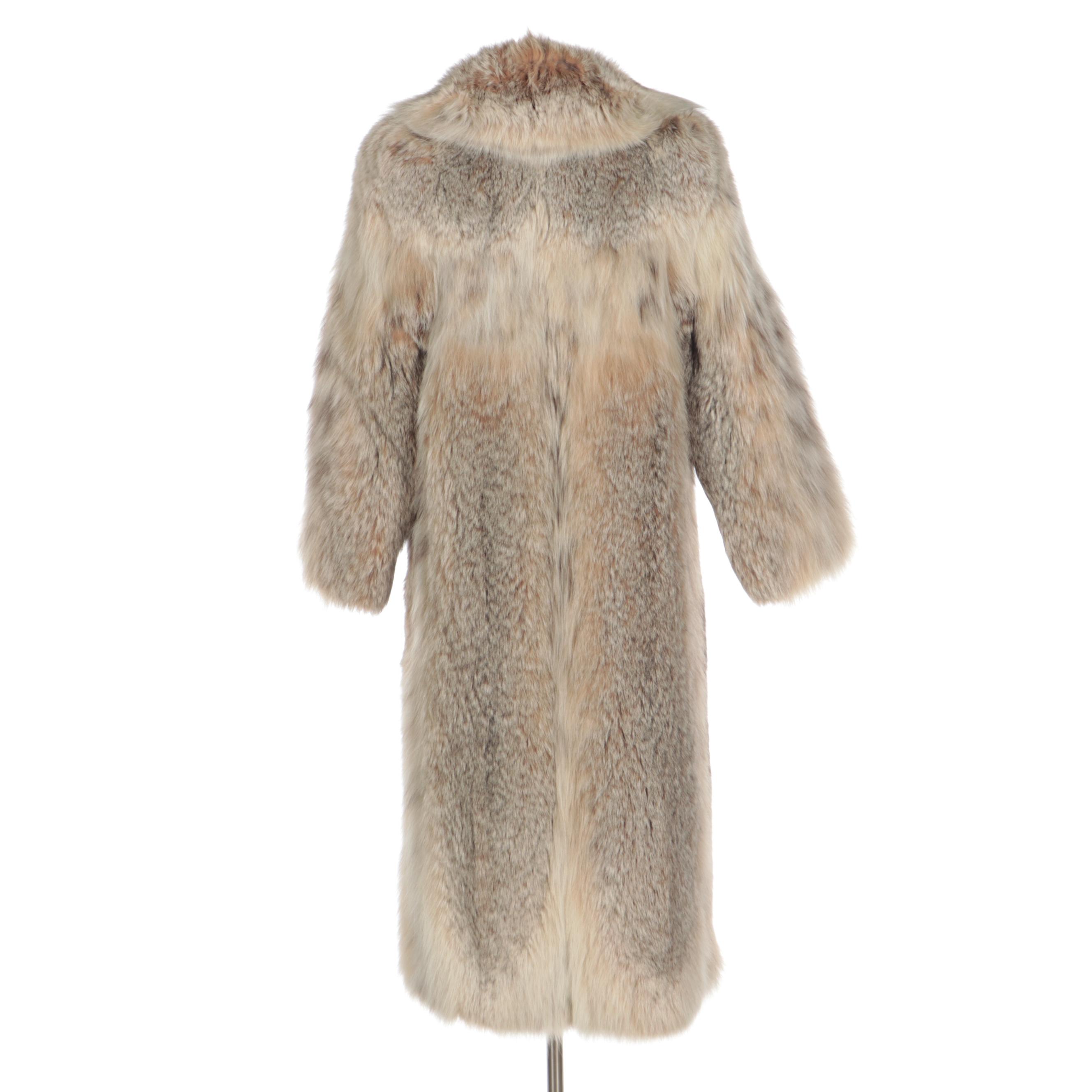 Canadian Lynx Fur Coat with Shawl Collar