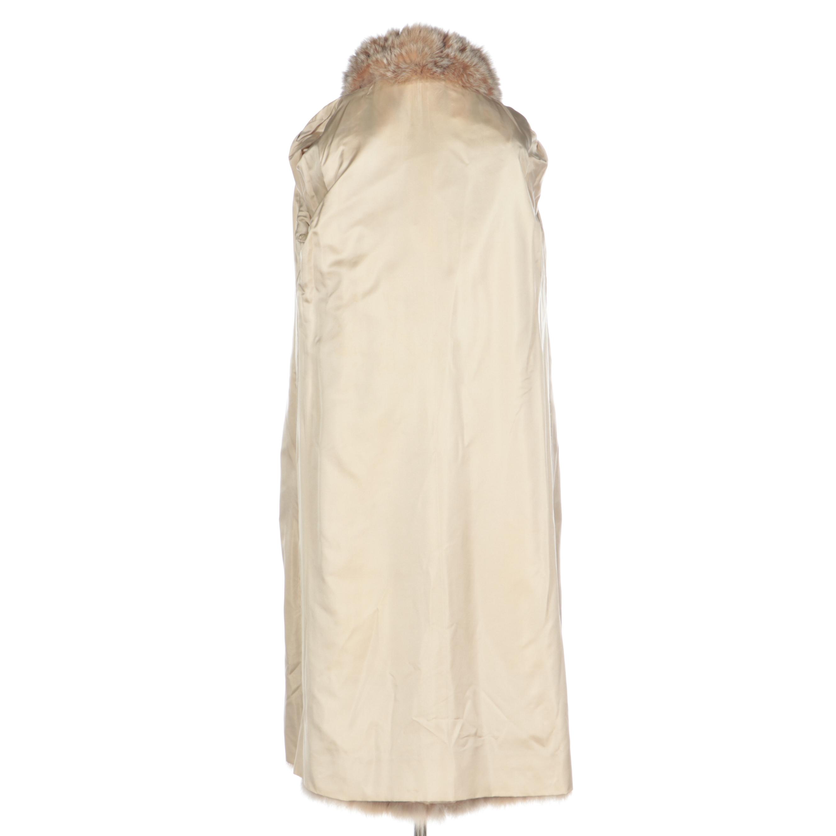 Canadian Lynx Fur Coat with Shawl Collar