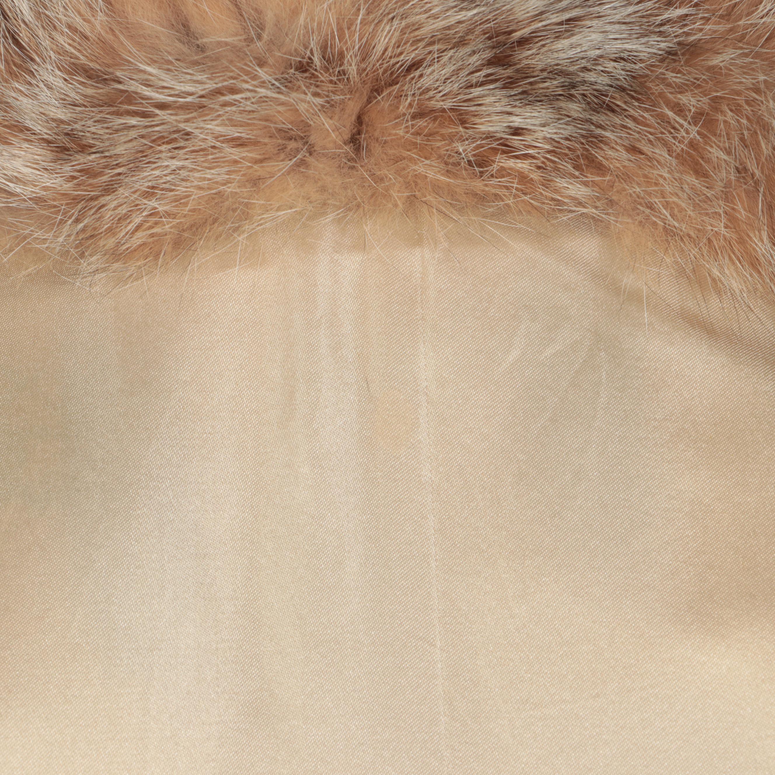 Canadian Lynx Fur Coat with Shawl Collar