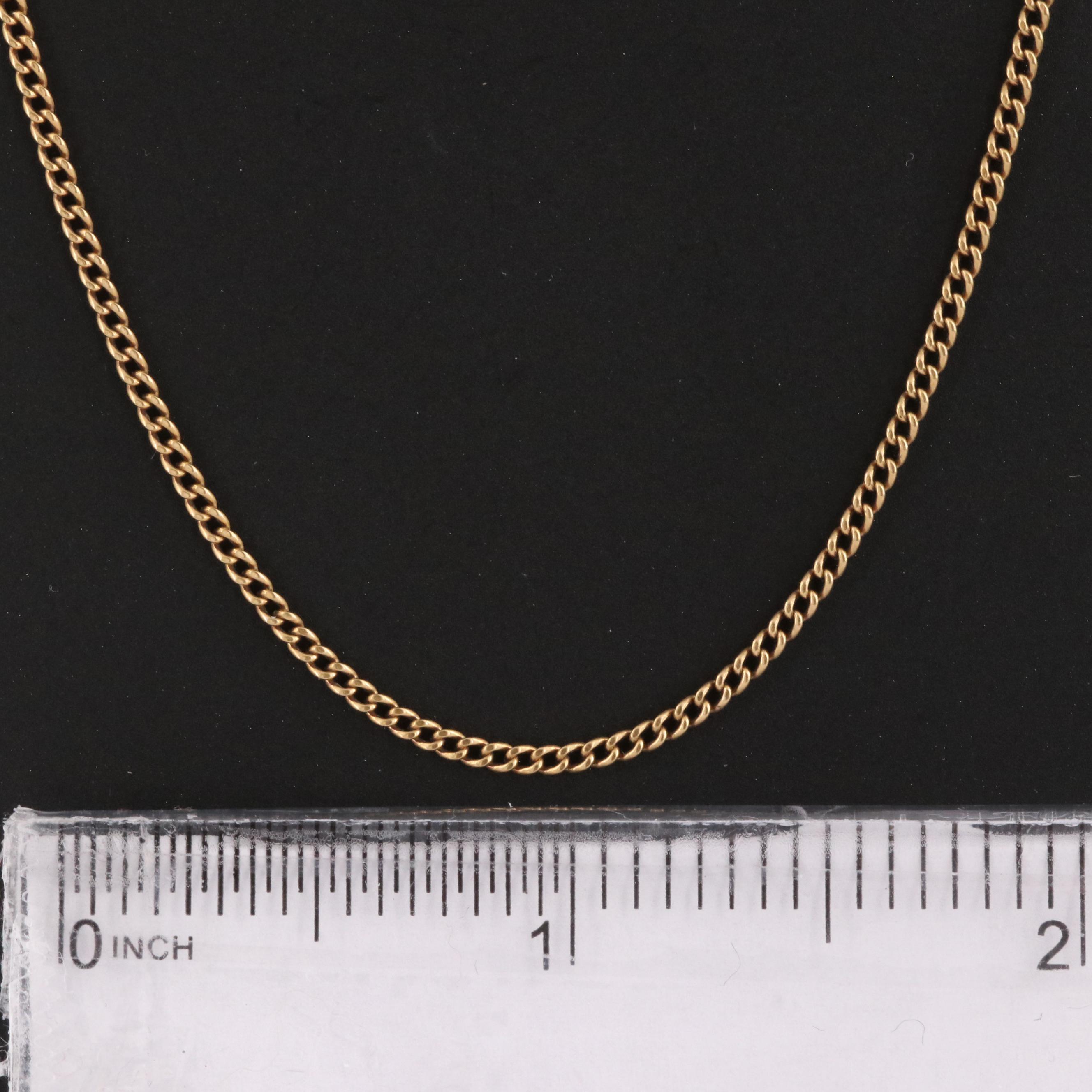 18K Curb Chain Necklace