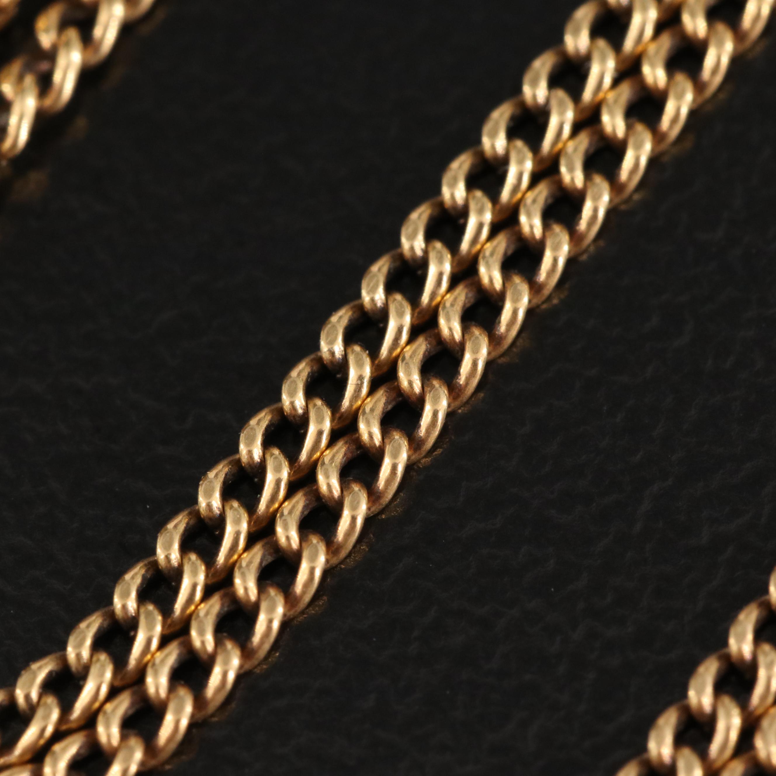 18K Curb Chain Necklace