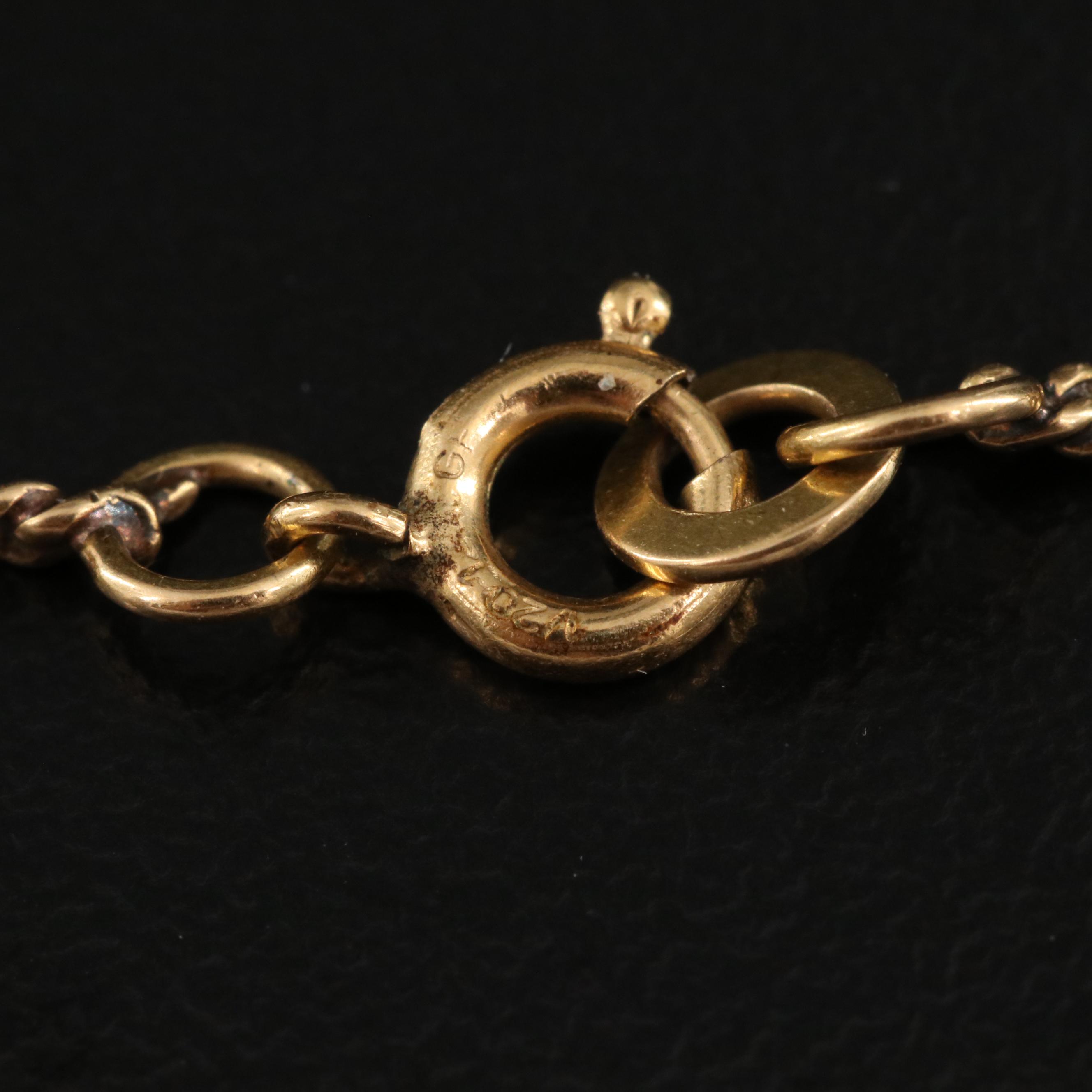 18K Curb Chain Necklace