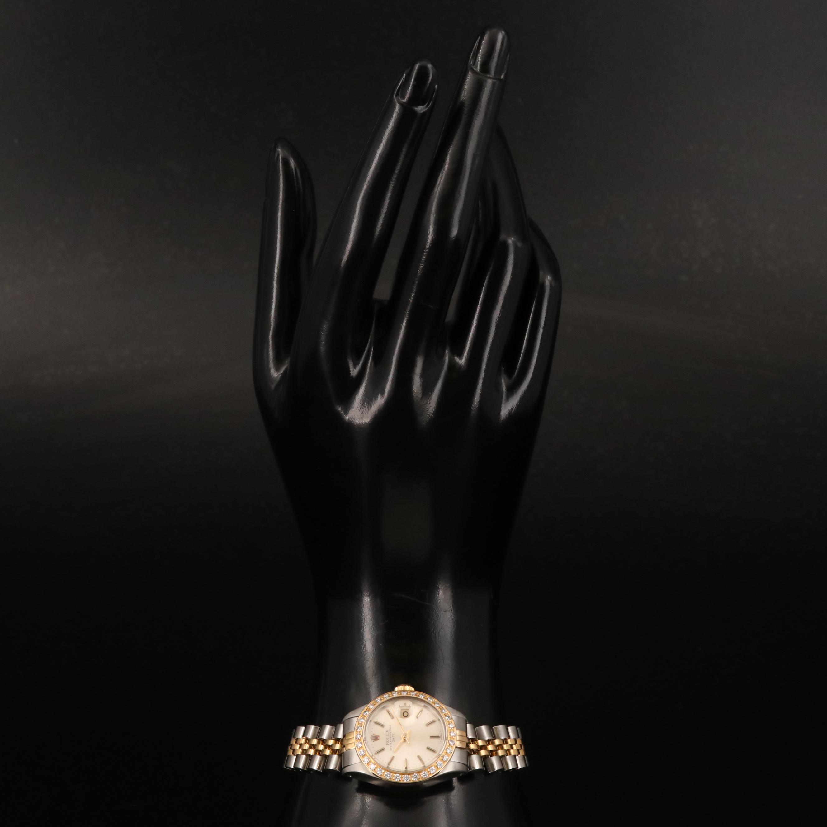 1981 Rolex Oyster Perpetual Date Diamond Watch