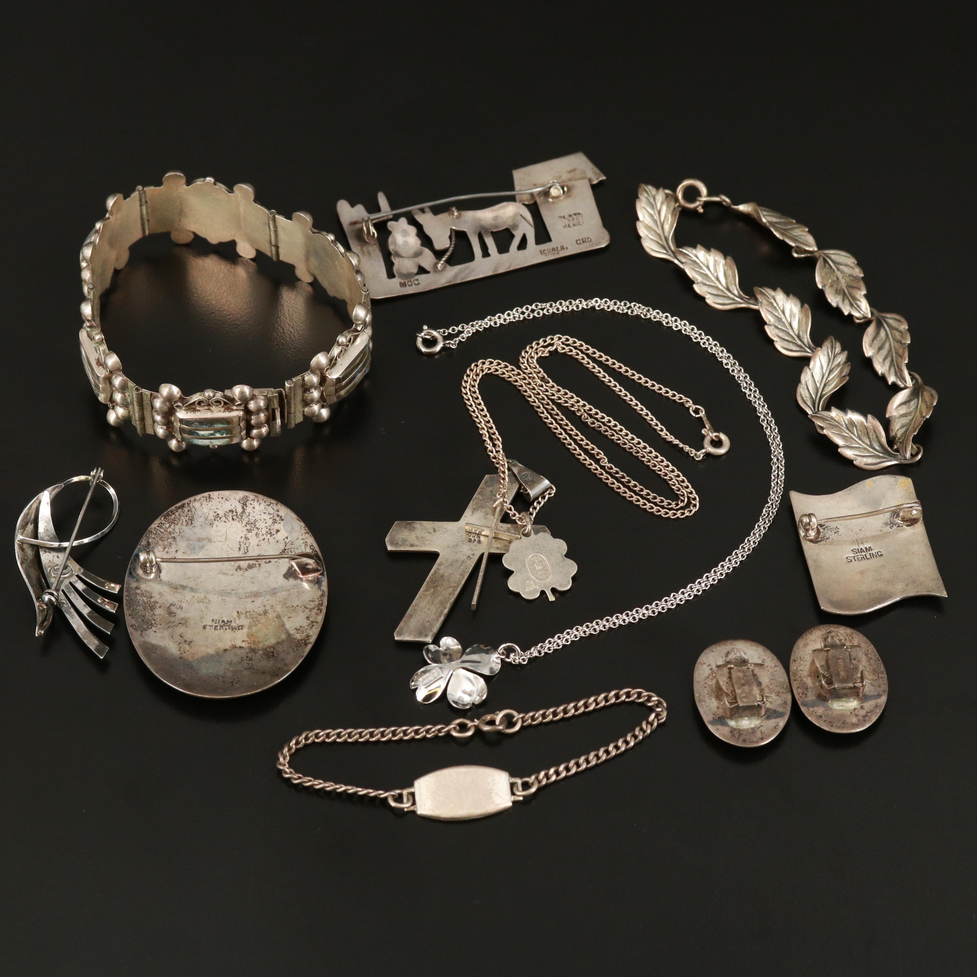 Vintage Siam Niello Jewelry Featured in Sterling Jewelry Collection