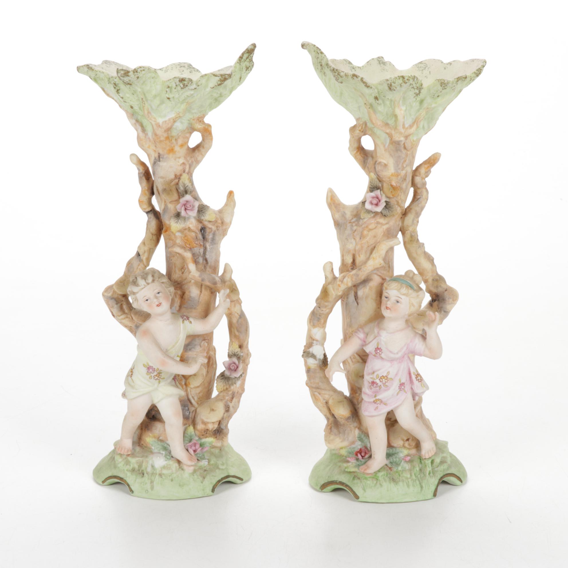 Original Arnart Creation Porcelain Vase and Figurines