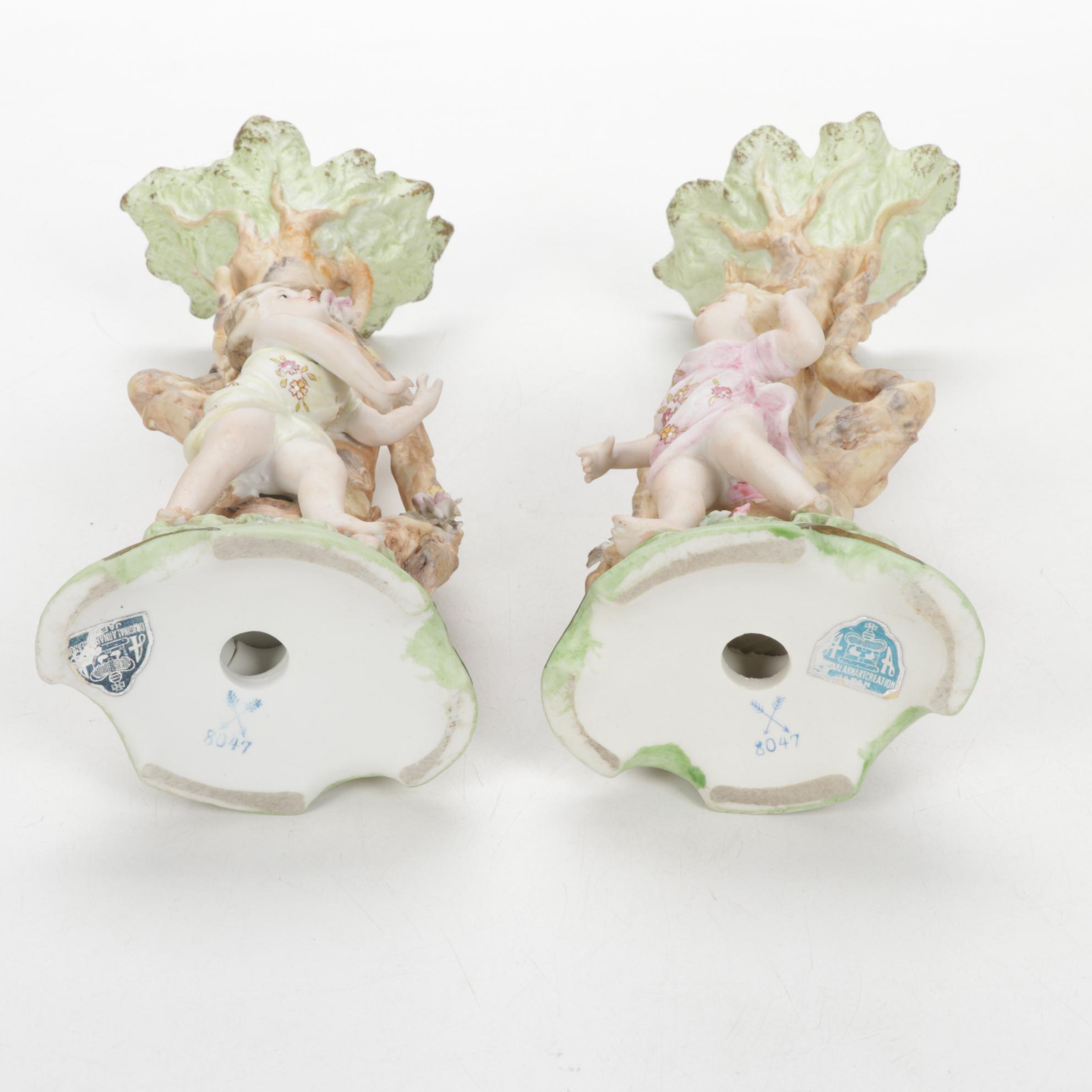 Original Arnart Creation Porcelain Vase and Figurines