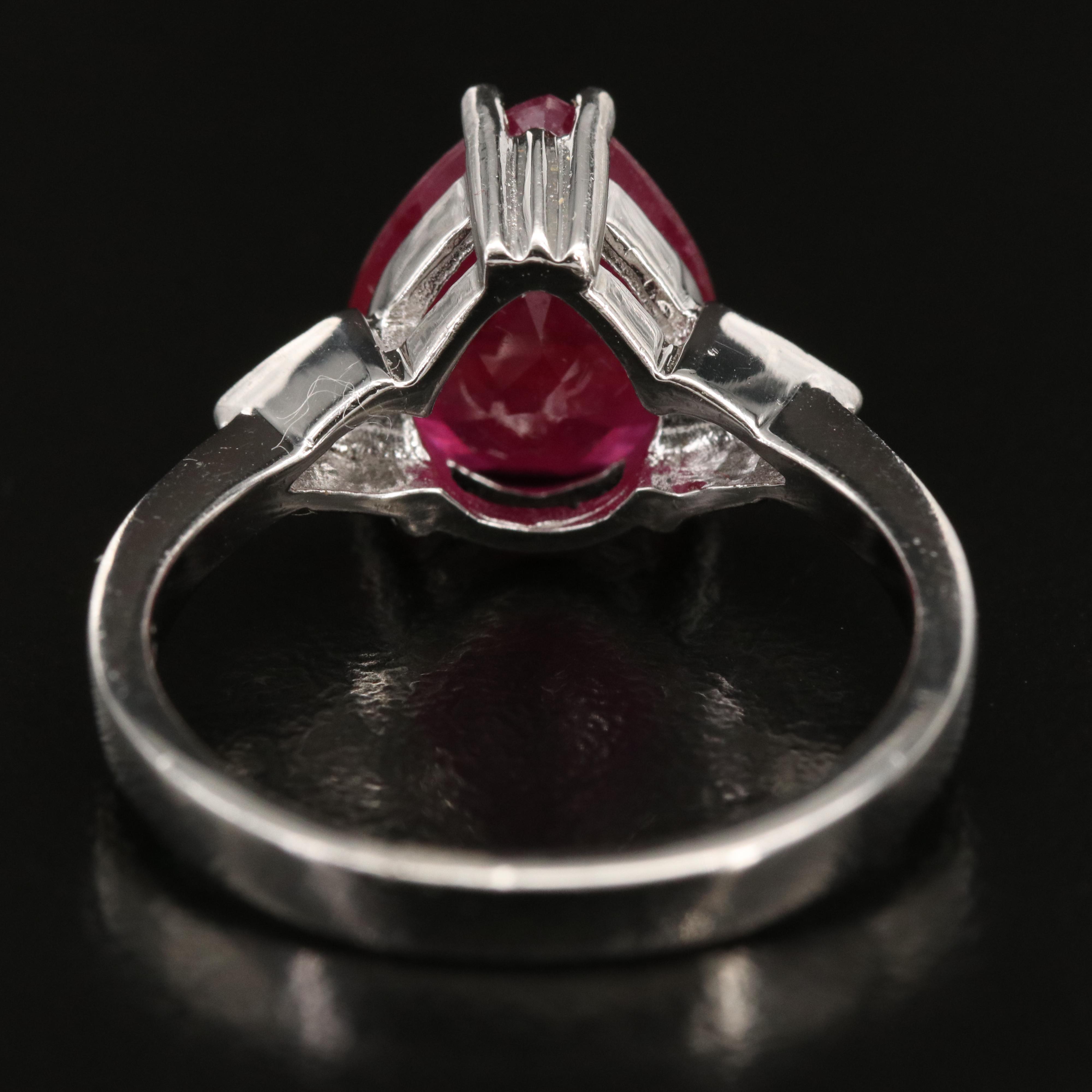 Sterling Corundum and Zircon Ring