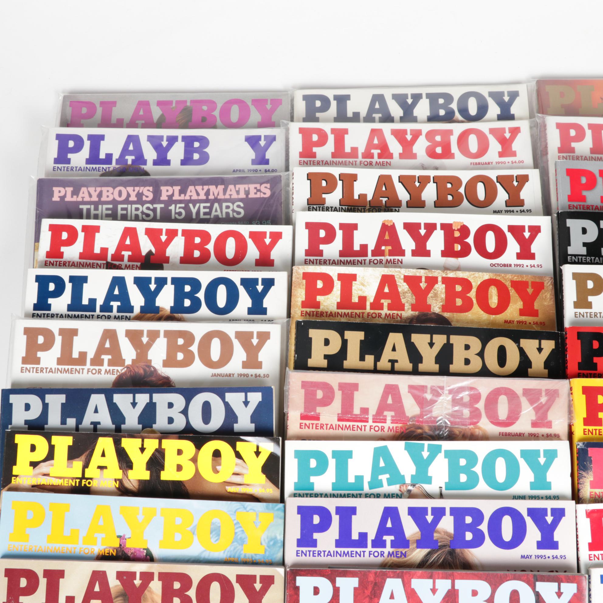 "Playboy" Magazines Including January 2000, Donald Trump, and Dan Aykroyd, 1990s