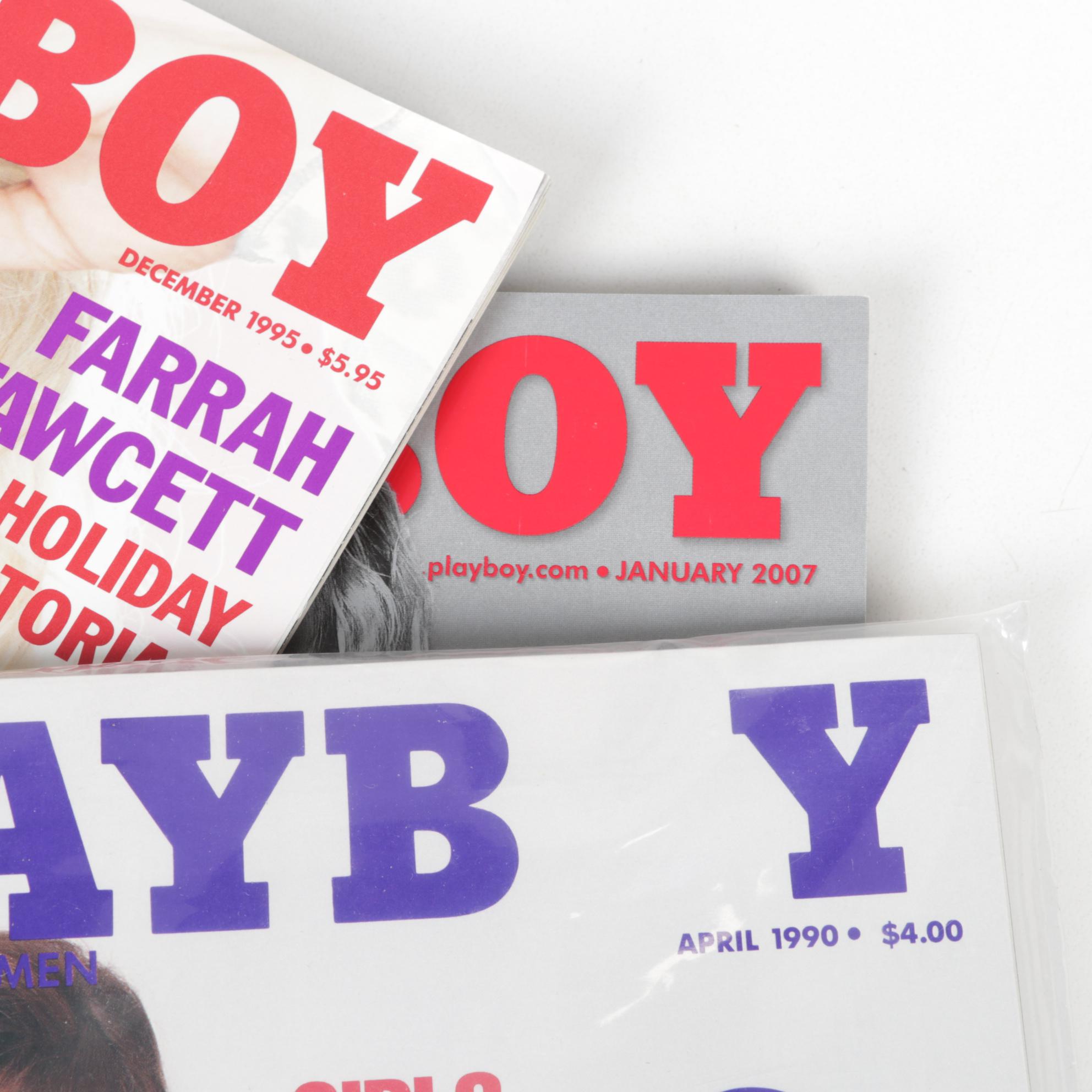 "Playboy" Magazines Including January 2000, Donald Trump, and Dan Aykroyd, 1990s