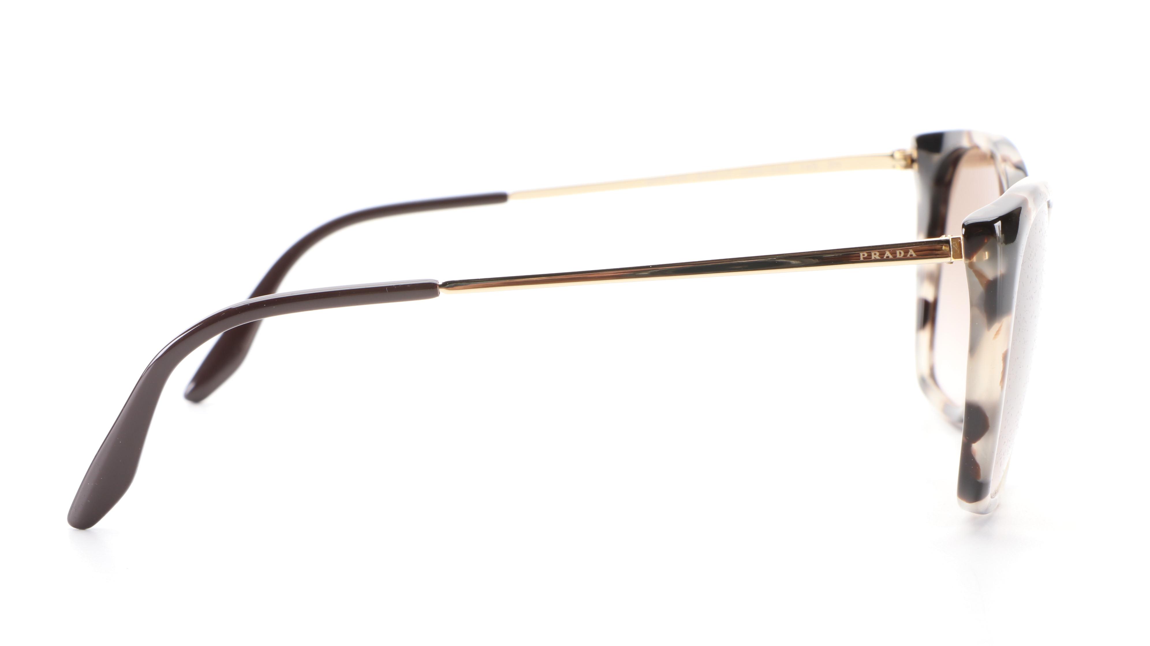 Prada SPR 12X Modified Cat Eye in Tortoise Acetate and Gradient Lenses with Case