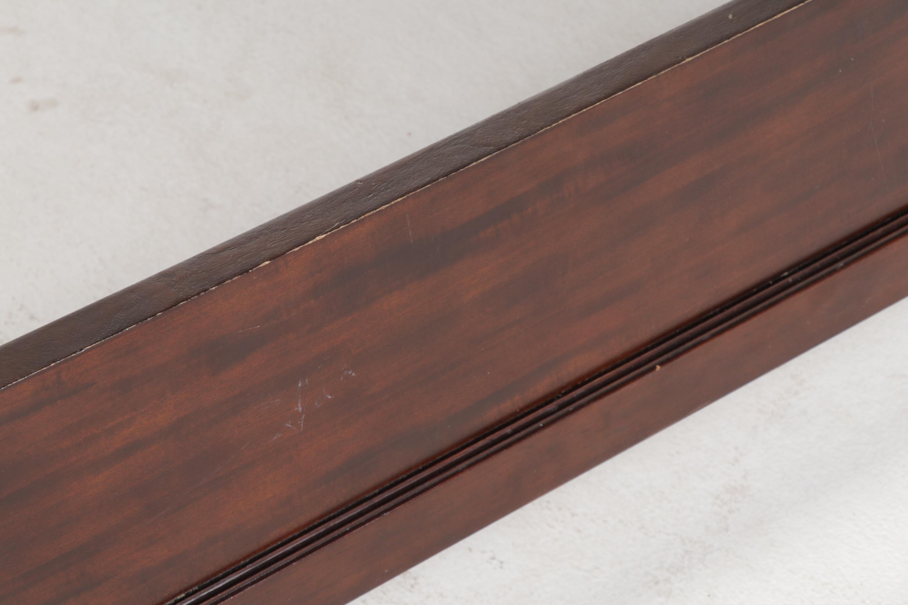 Bernhardt Furniture Mahogany King Size Bed with Curved Frame, 21st Century