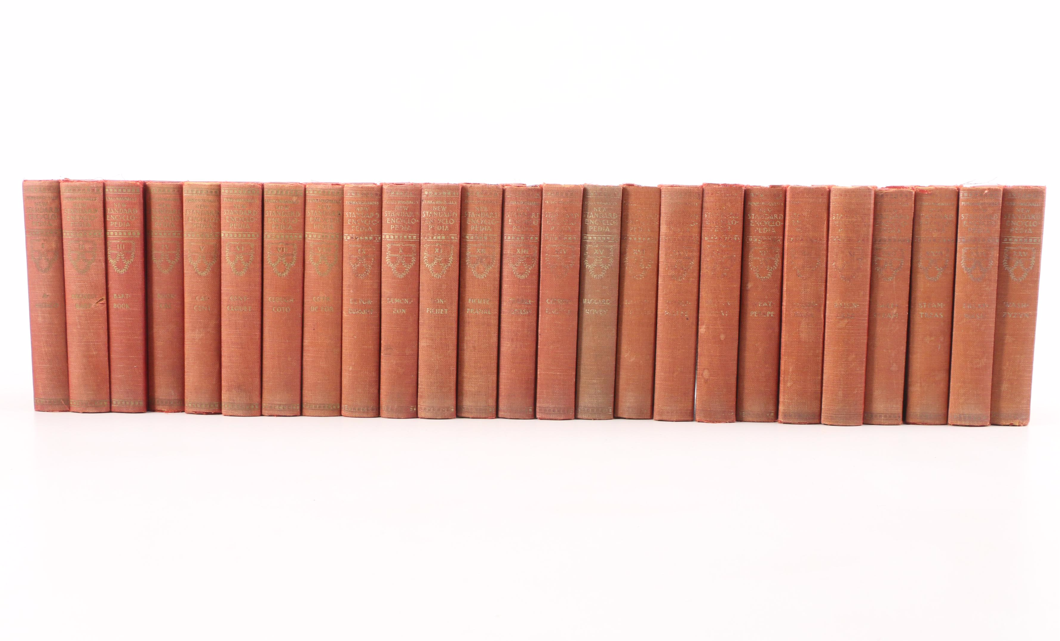 "Funk & Wagnalls New Standard Encyclopedia" Twenty-Five Volume Set, 1931