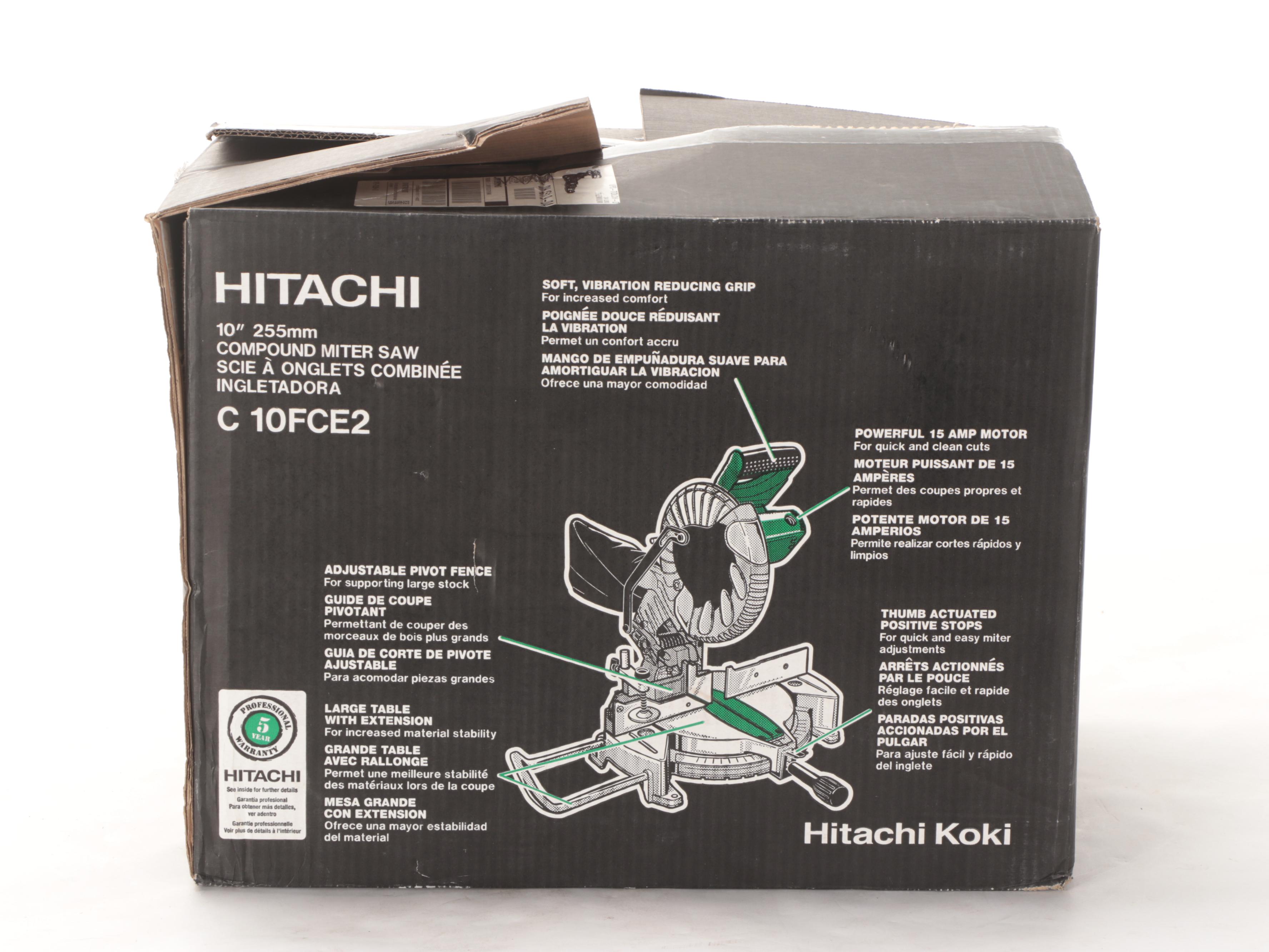 Hitachi C10FCE2 10" Compound Miter Saw
