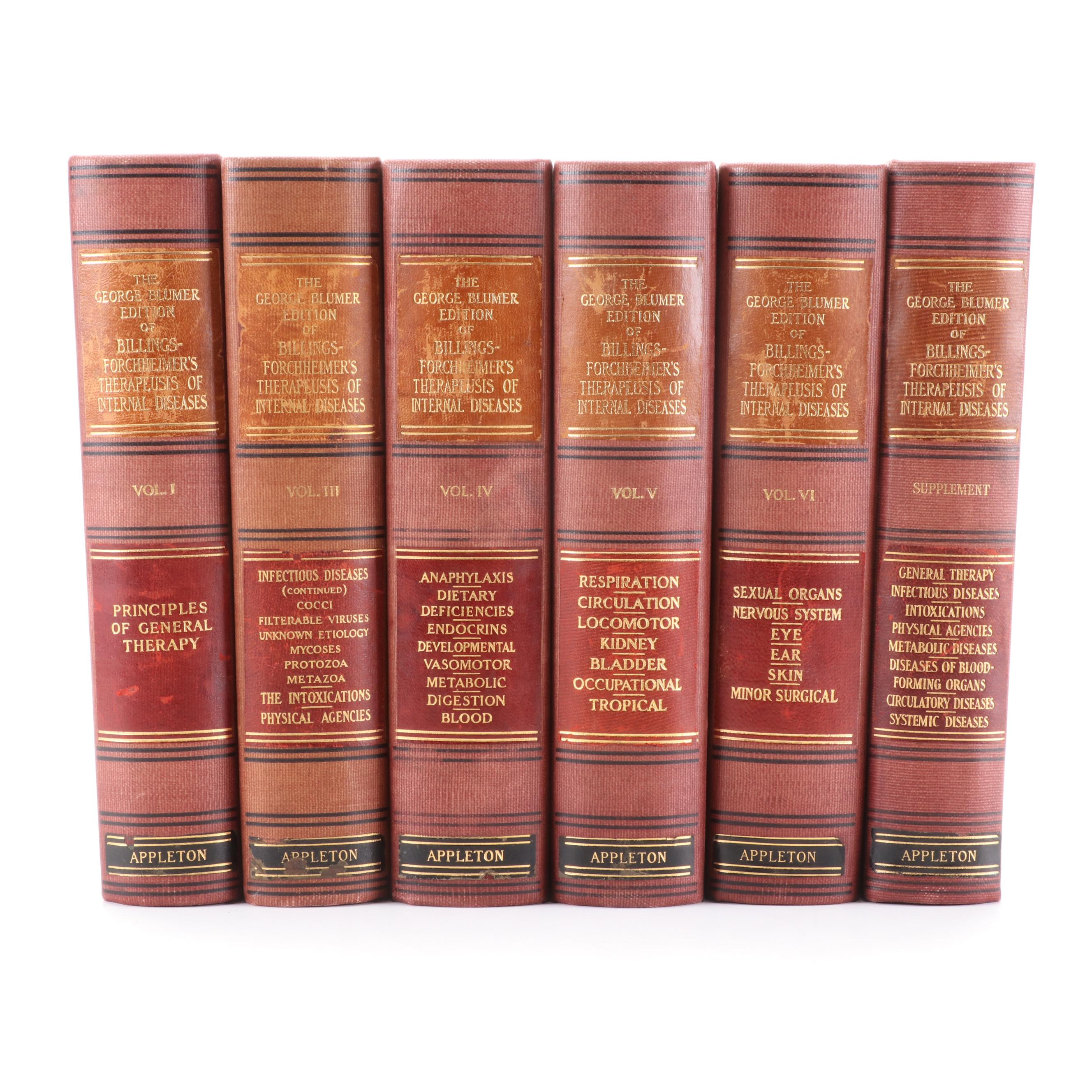 "Billings-Forchheimer's Therapeusis of Internal Diseases" Near Complete Set