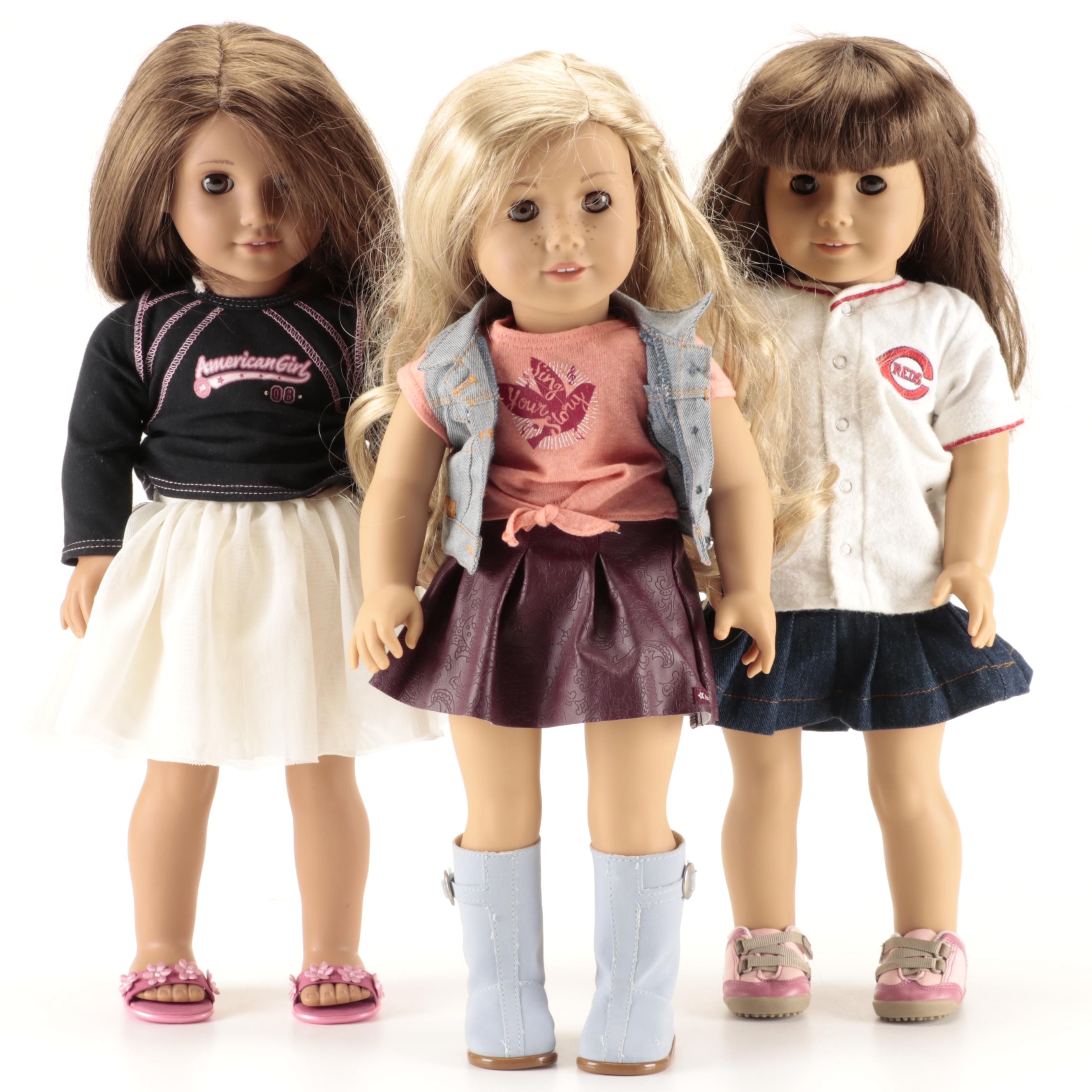 American Girl Dolls Tenney Grant, Marisol Luna and Other with Clothing