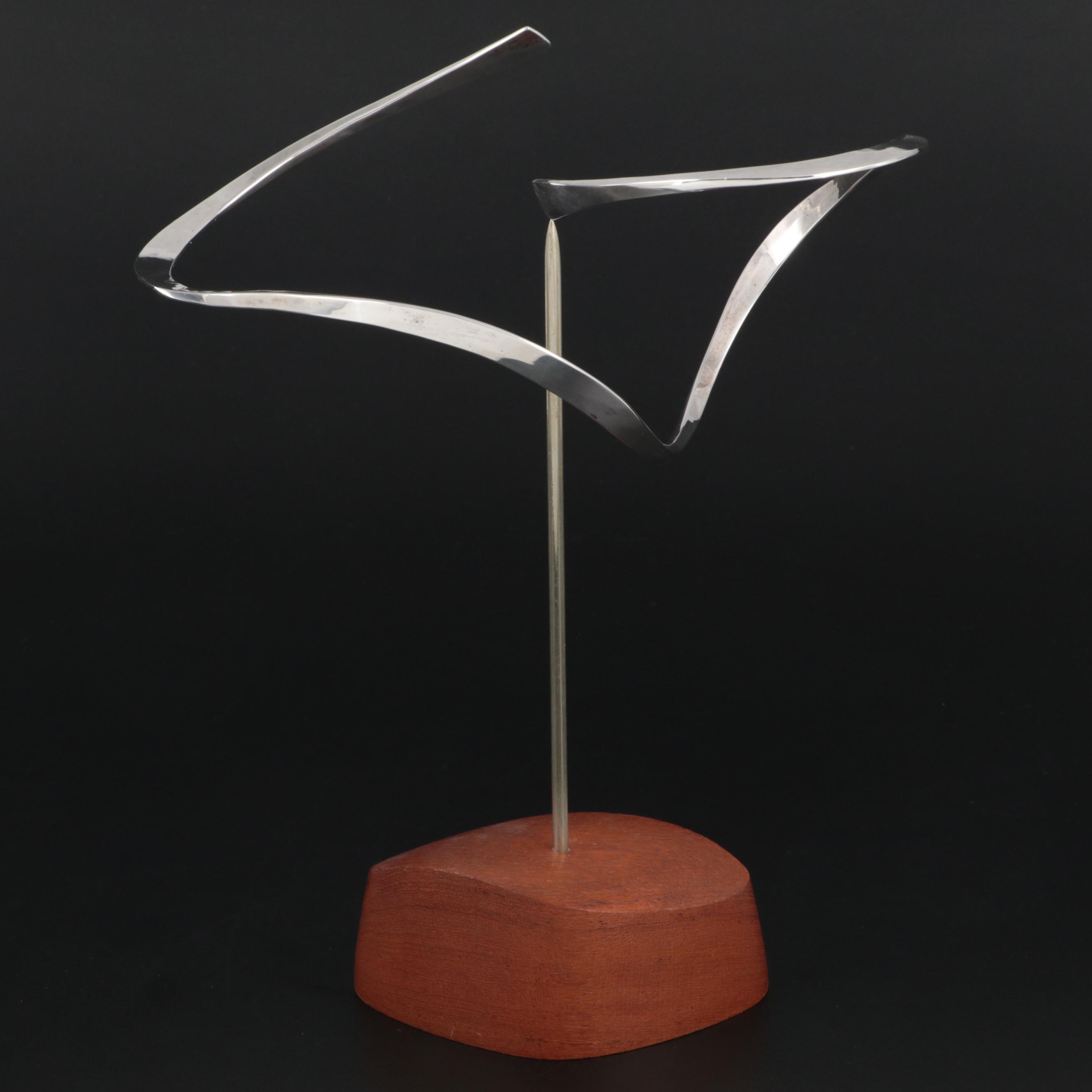 Russell Secrest Kinetic Sterling Sculpture