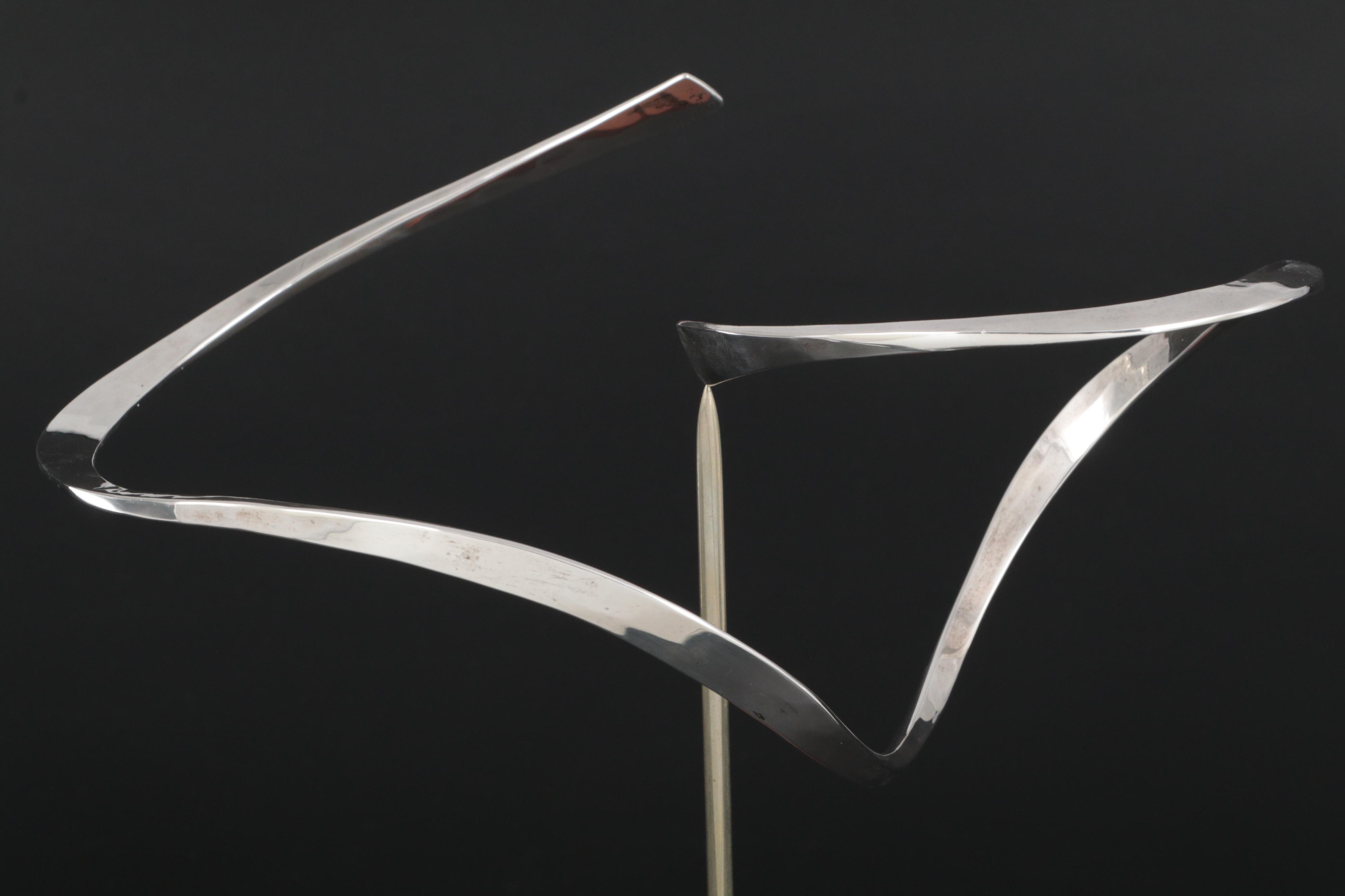 Russell Secrest Kinetic Sterling Sculpture