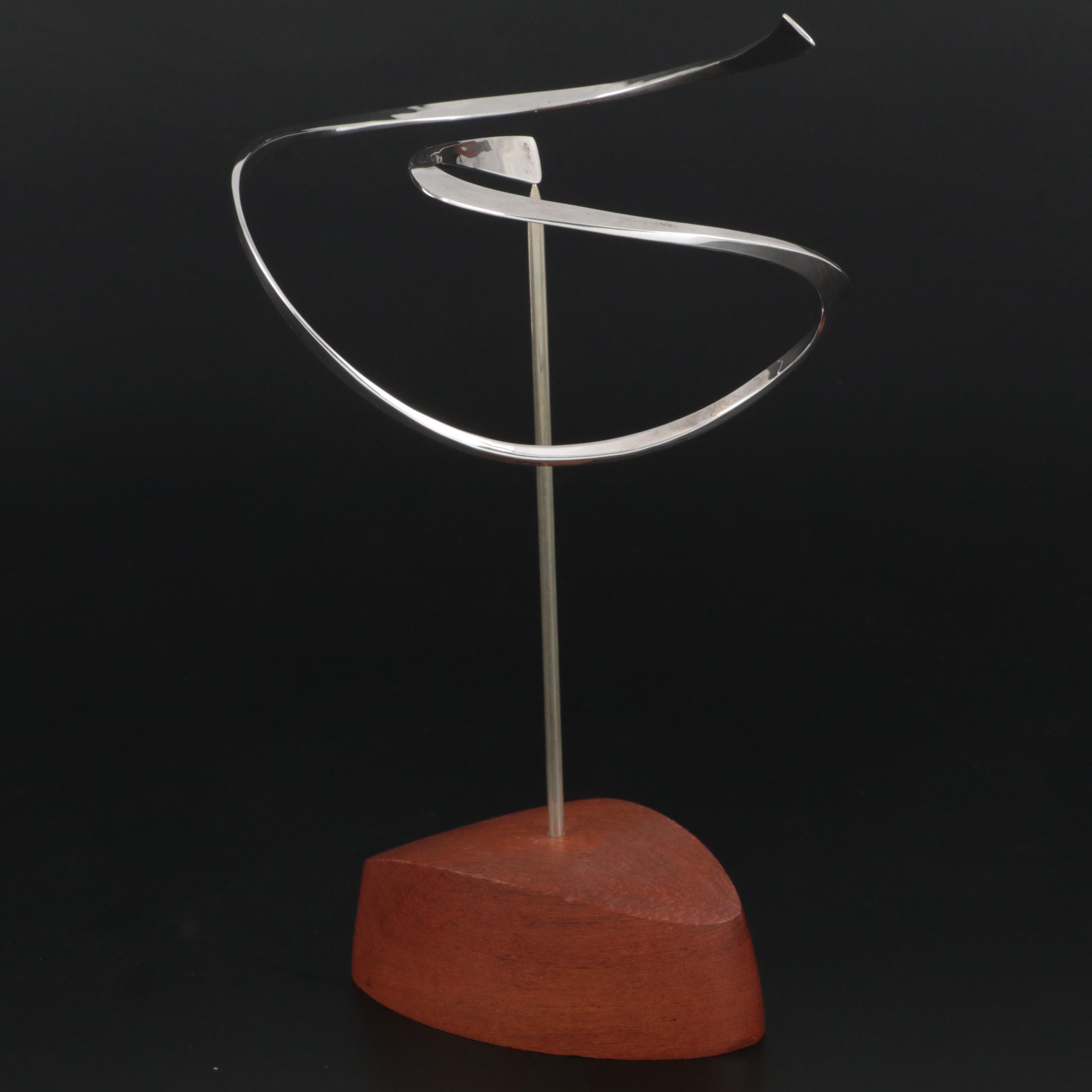 Russell Secrest Kinetic Sterling Sculpture