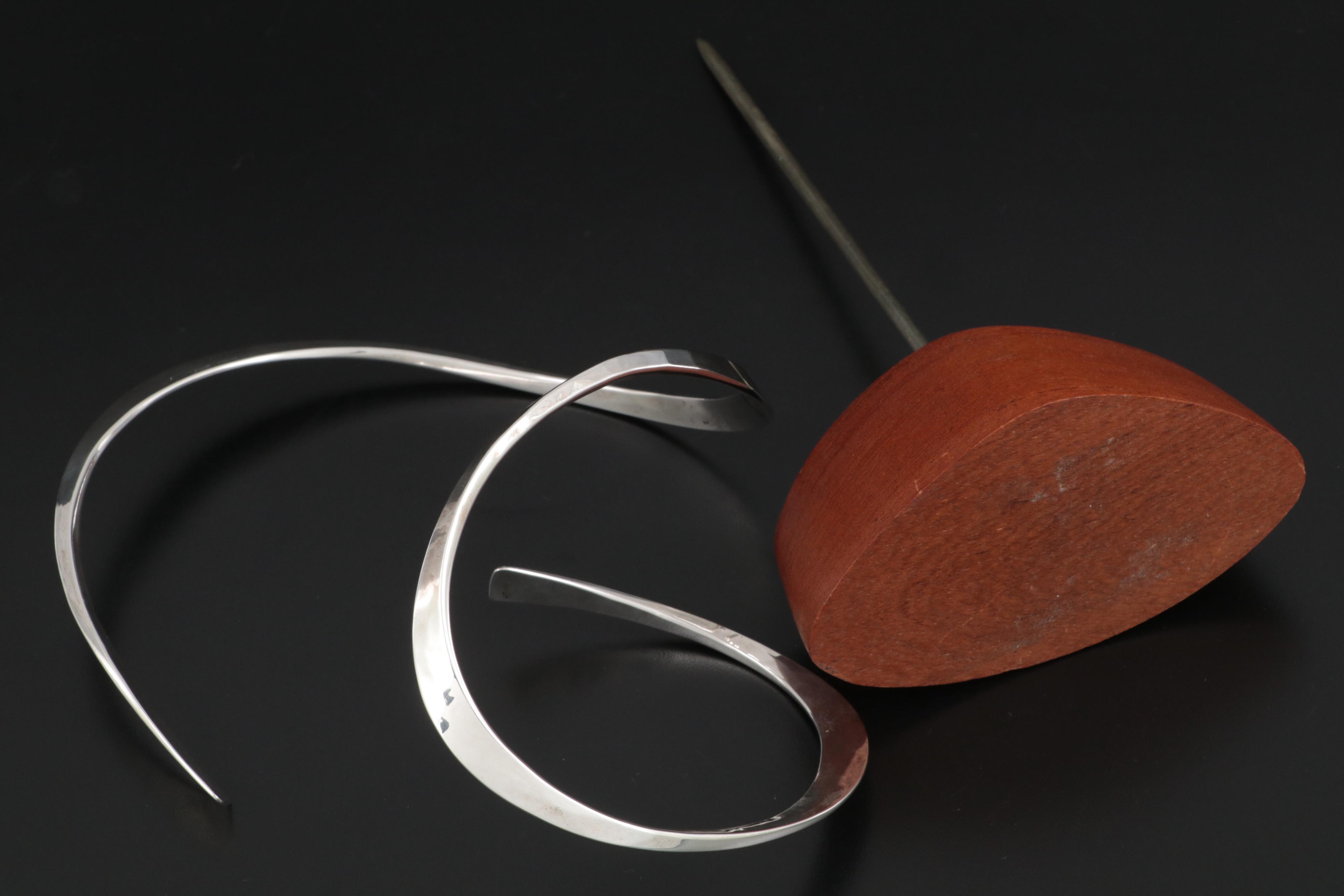 Russell Secrest Kinetic Sterling Sculpture