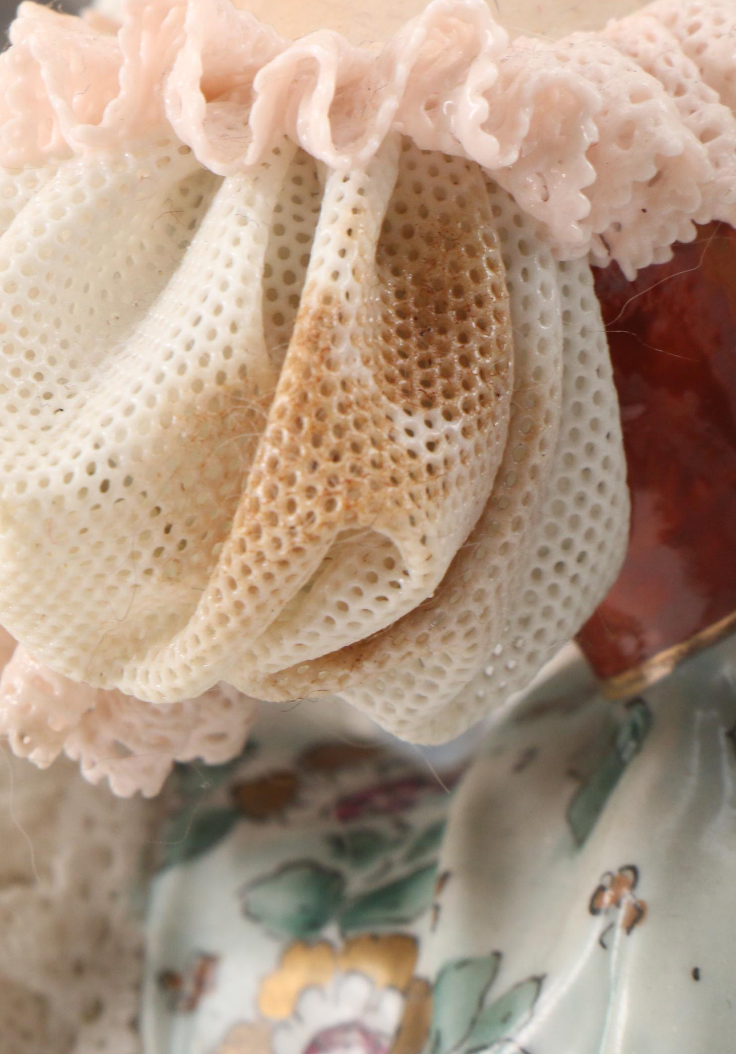 Sitzendorf "King's Waltz" Dresden Lace Porcelain Tableau, Early to Mid-20th C.