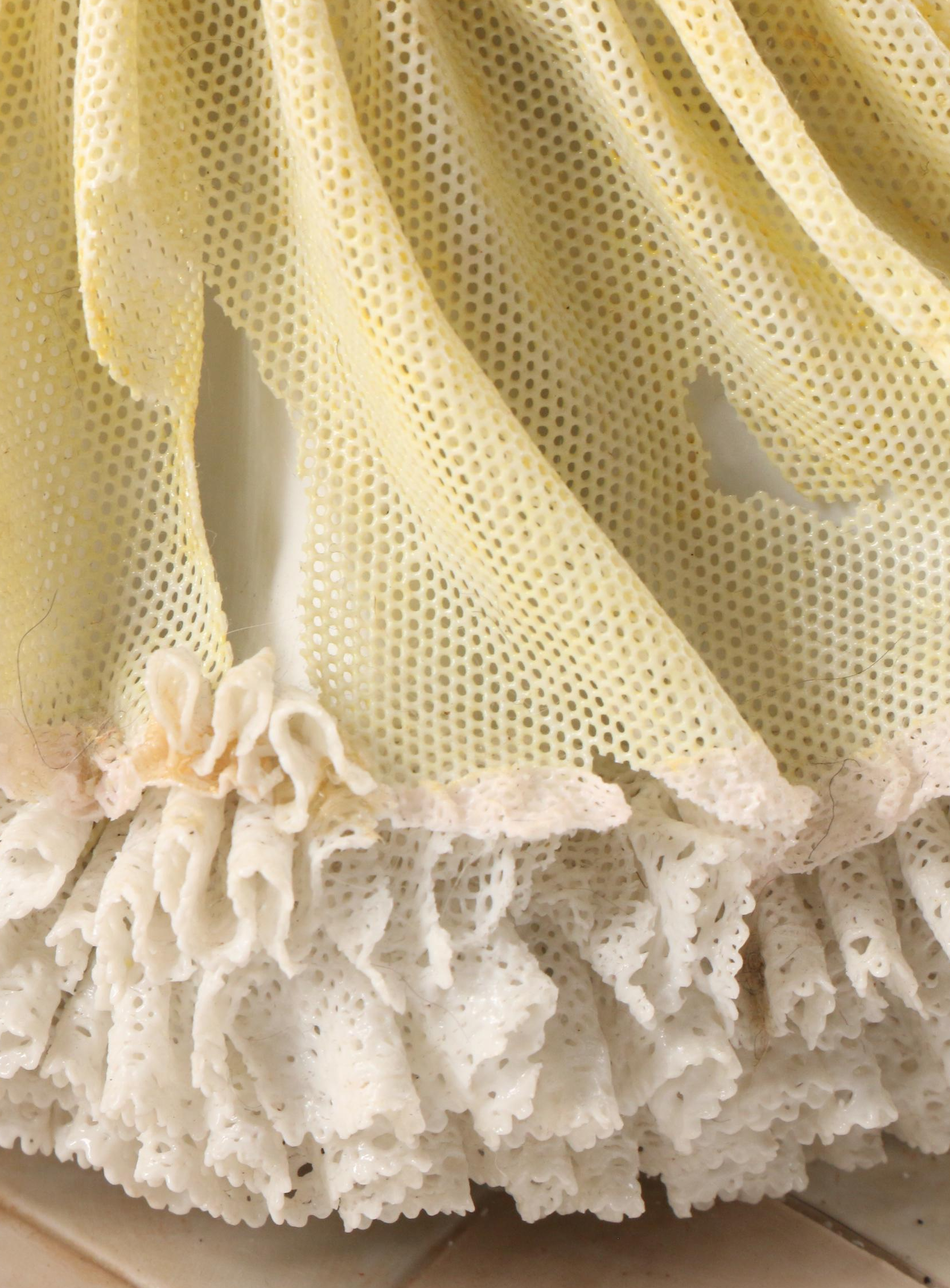 Sitzendorf "King's Waltz" Dresden Lace Porcelain Tableau, Early to Mid-20th C.