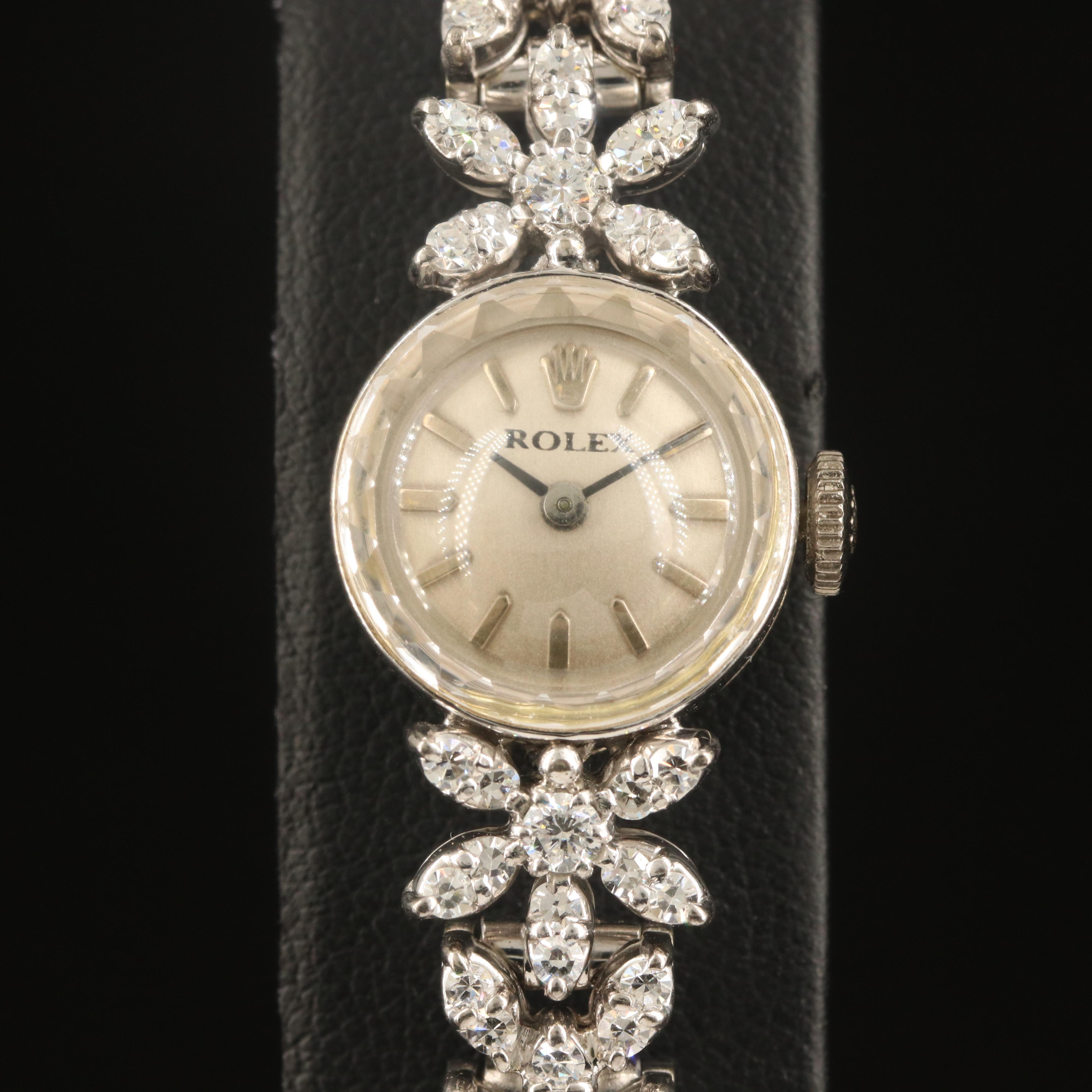 14K Rolex Watch with 18K and Gold-Filled Custom 2.36 CTW Diamond Bracelet