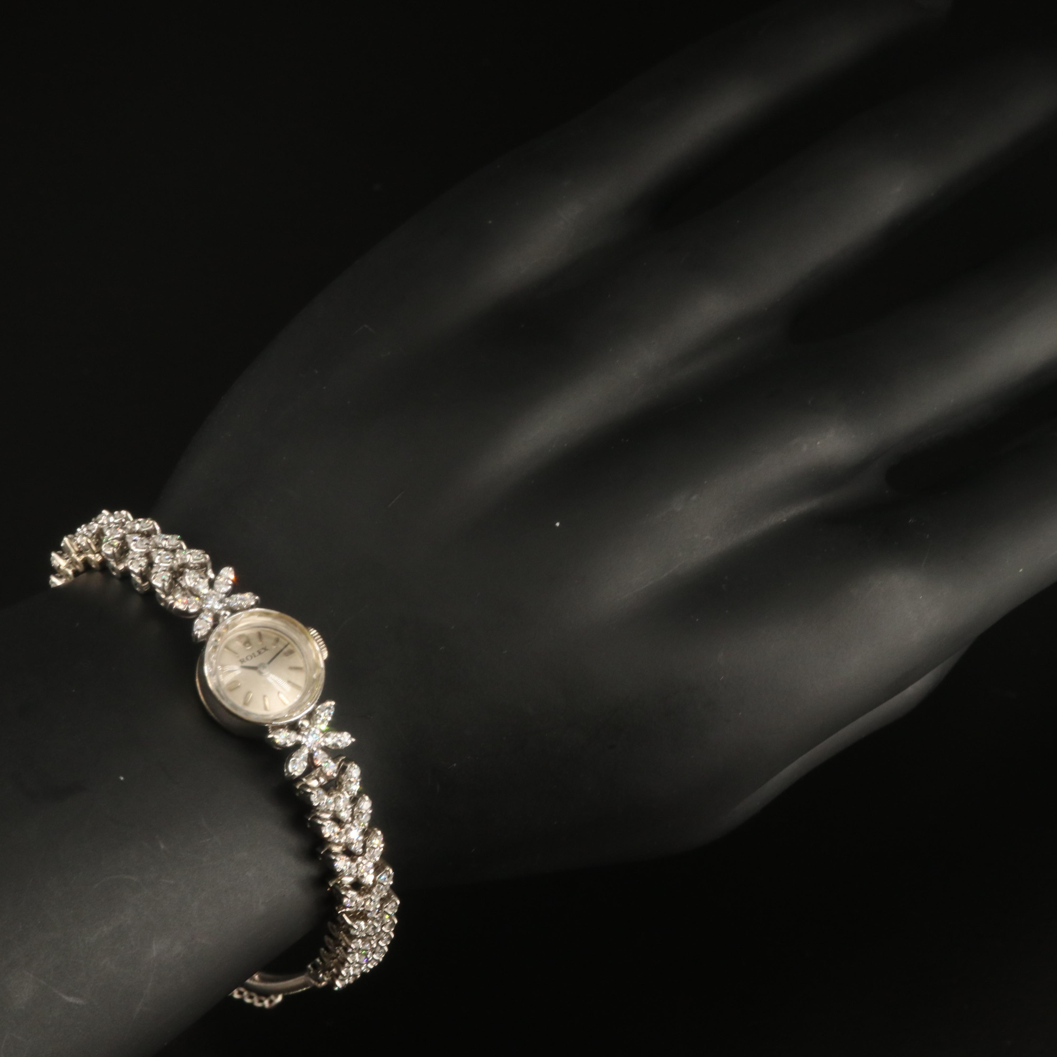 14K Rolex Watch with 18K and Gold-Filled Custom 2.36 CTW Diamond Bracelet