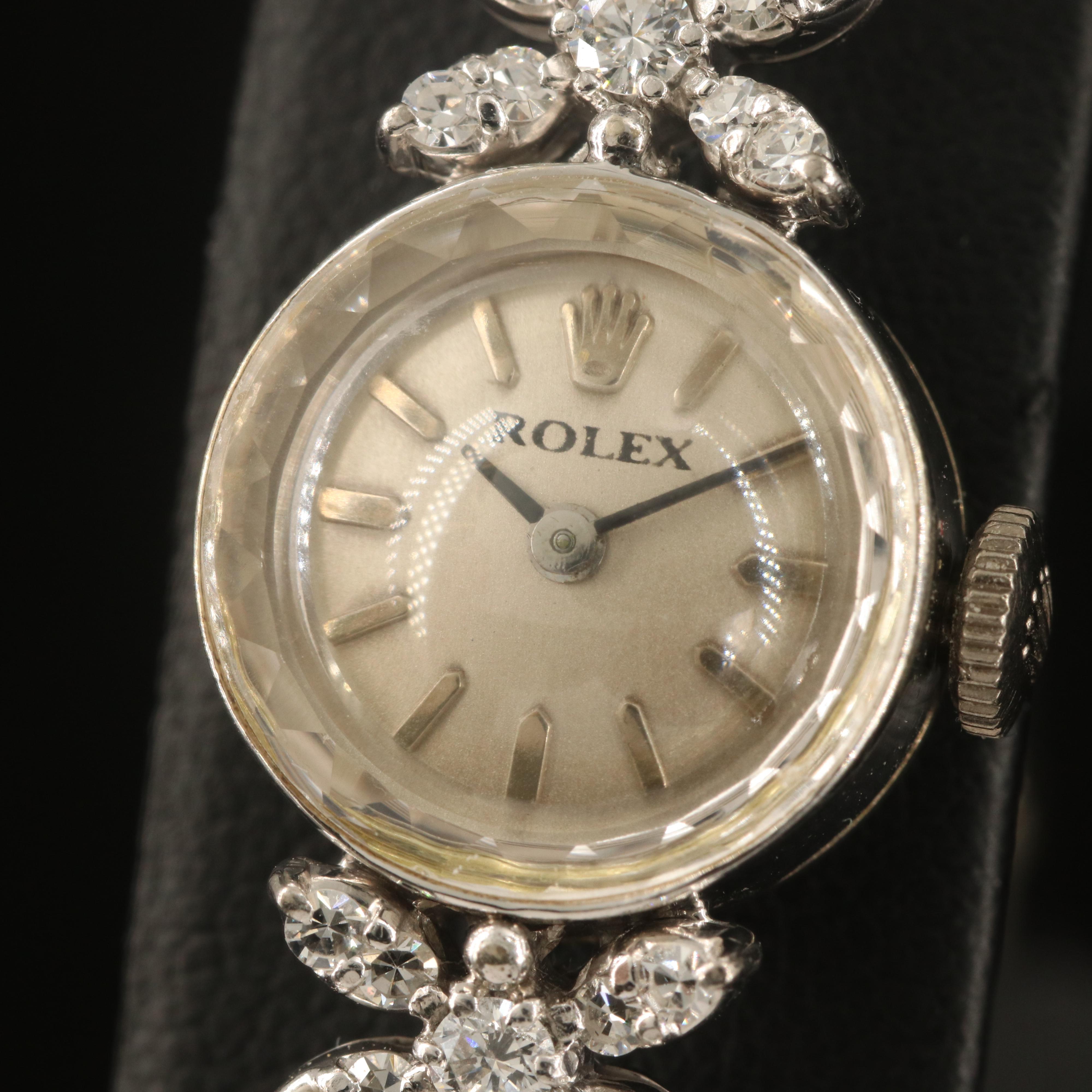 14K Rolex Watch with 18K and Gold-Filled Custom 2.36 CTW Diamond Bracelet