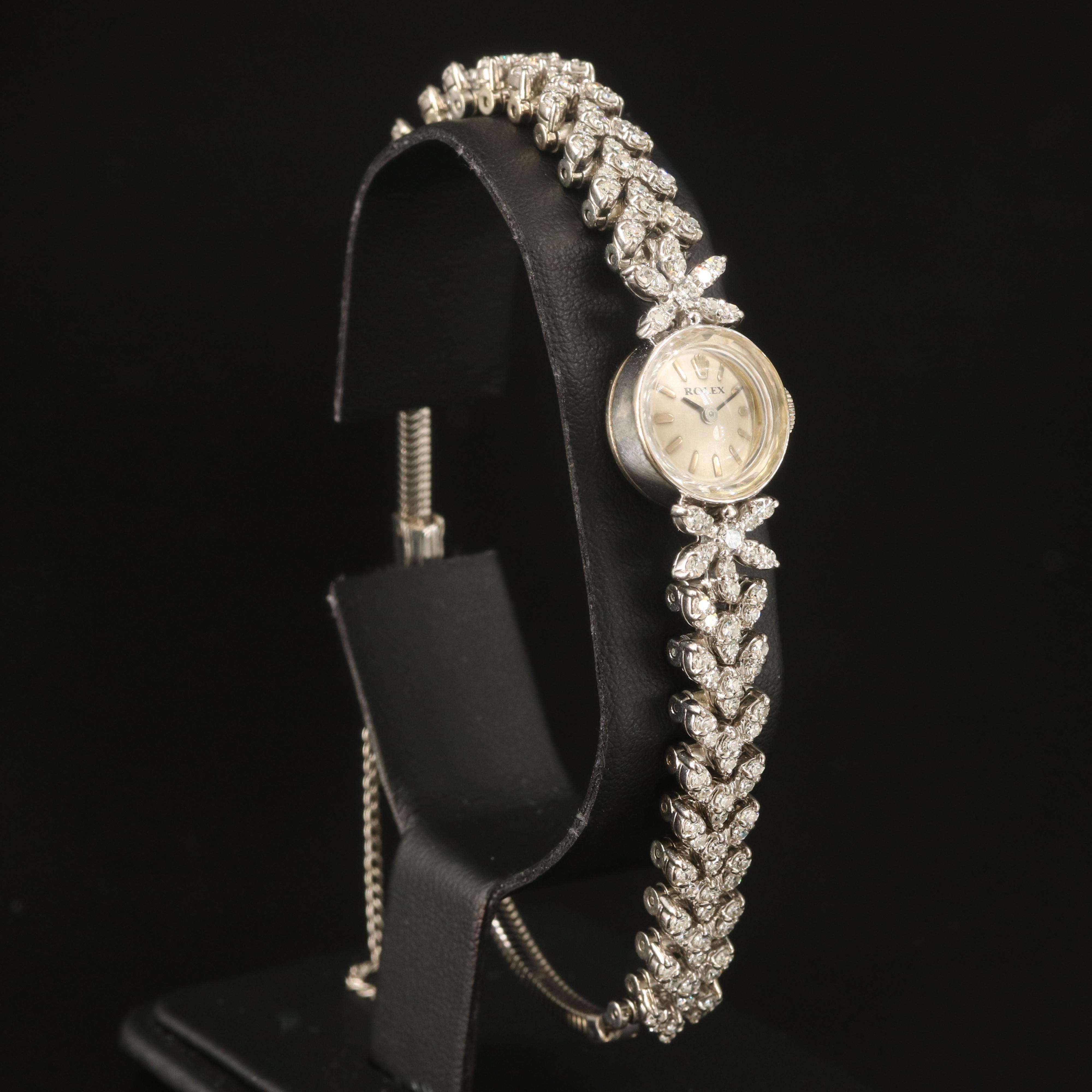 14K Rolex Watch with 18K and Gold-Filled Custom 2.36 CTW Diamond Bracelet