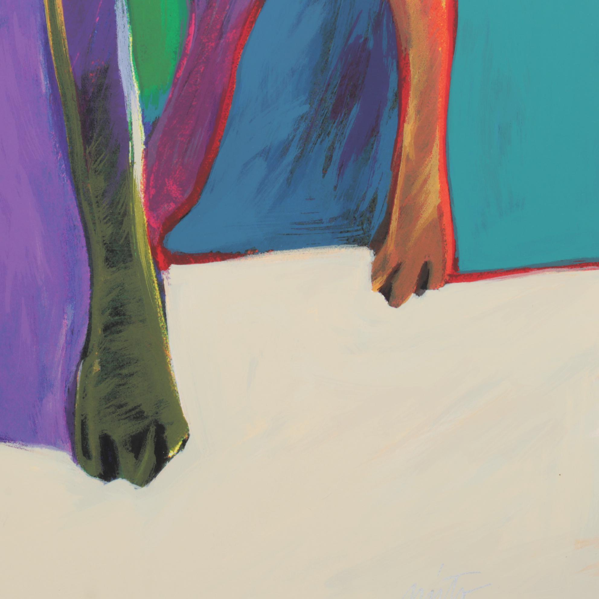 John Nieto Serigraph Portrait of Wolf, 1996