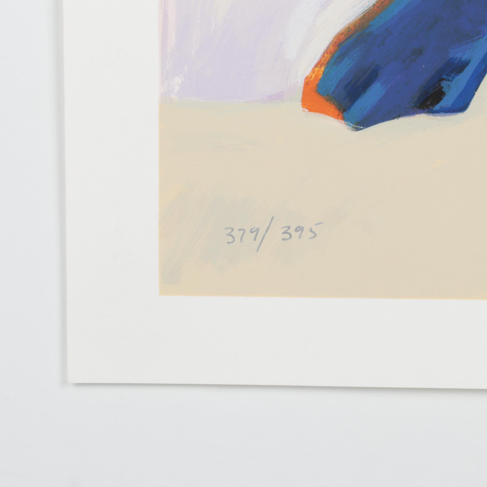 John Nieto Serigraph Portrait of Wolf, 1996