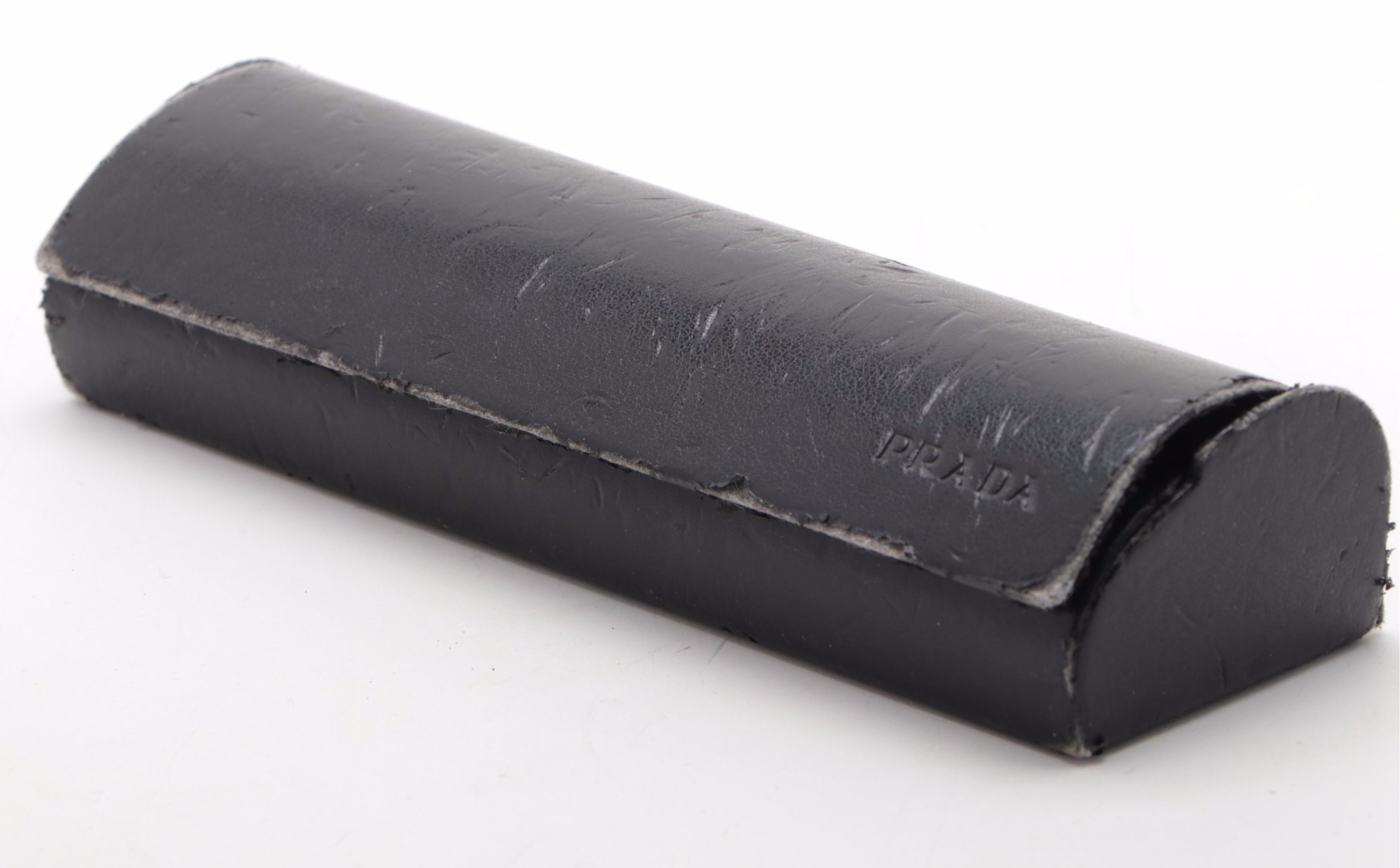 Prada VPR 60H Rectangular Semi-Rimless Eyeglasses with Prescription Lenses