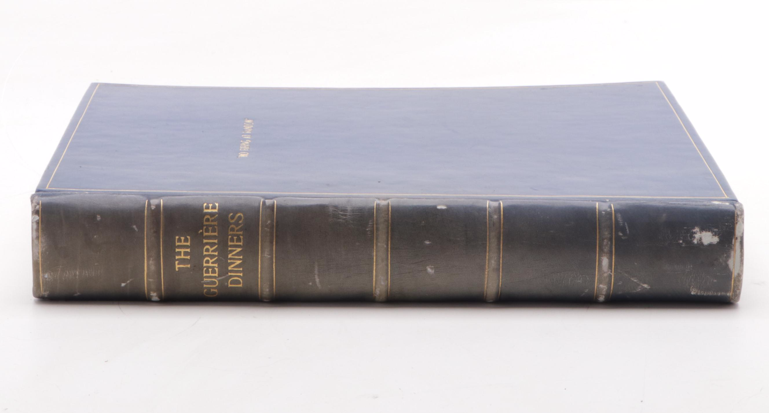 "The Guerrière Dinners" Dining Society Signed Event/Guest Book, Mid-20th Century