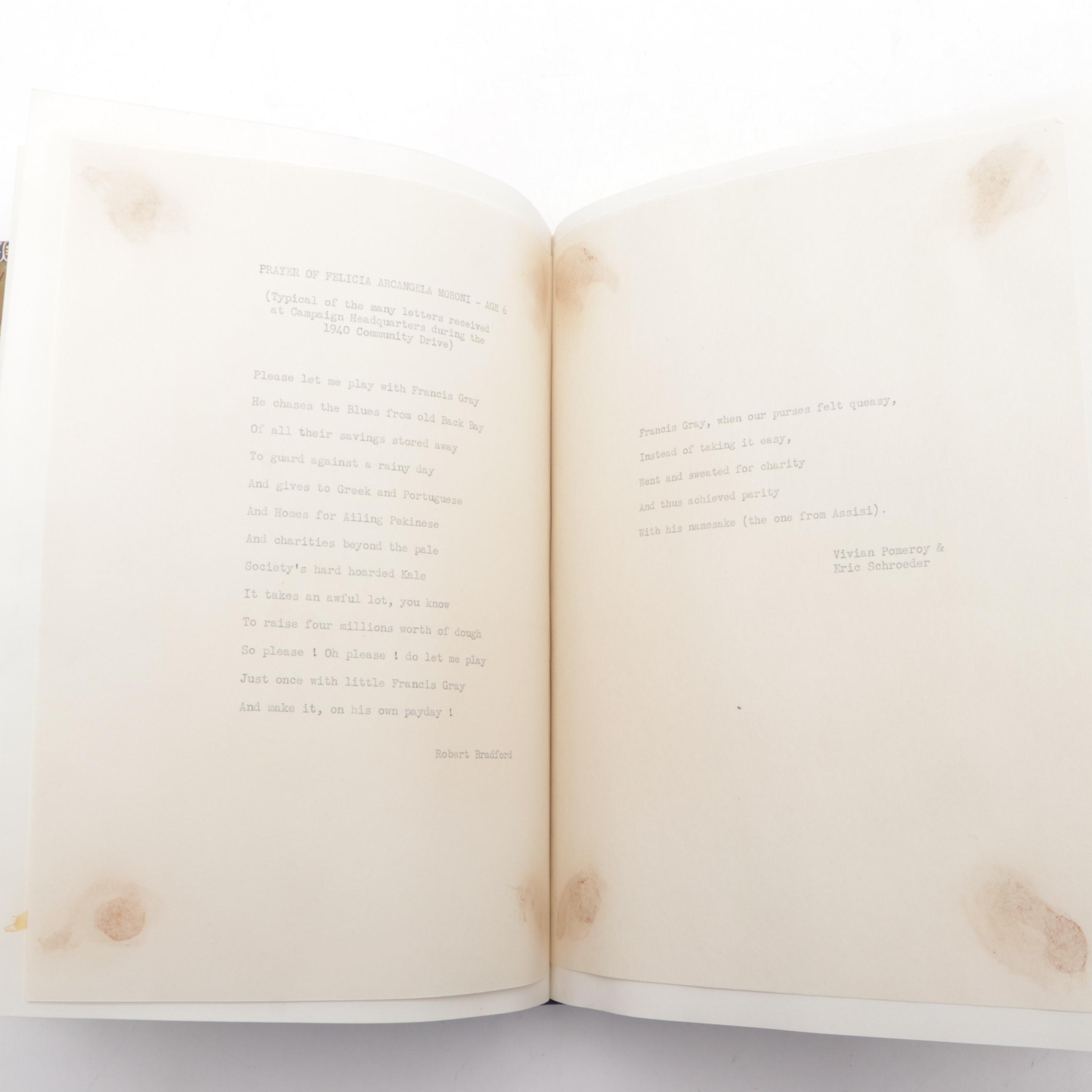 "The Guerrière Dinners" Dining Society Signed Event/Guest Book, Mid-20th Century