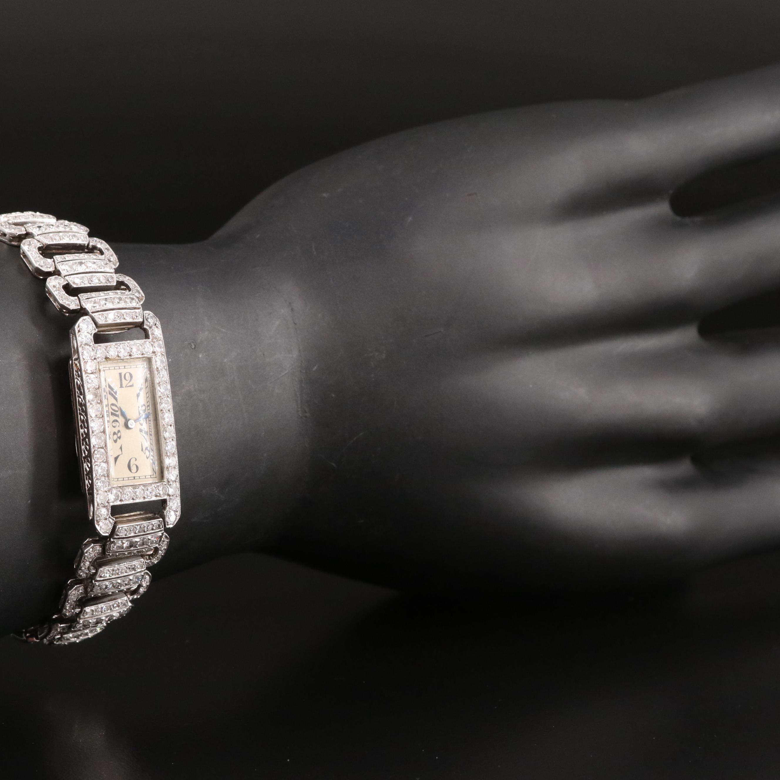 Platinum 8.00 CTW Diamond Watch